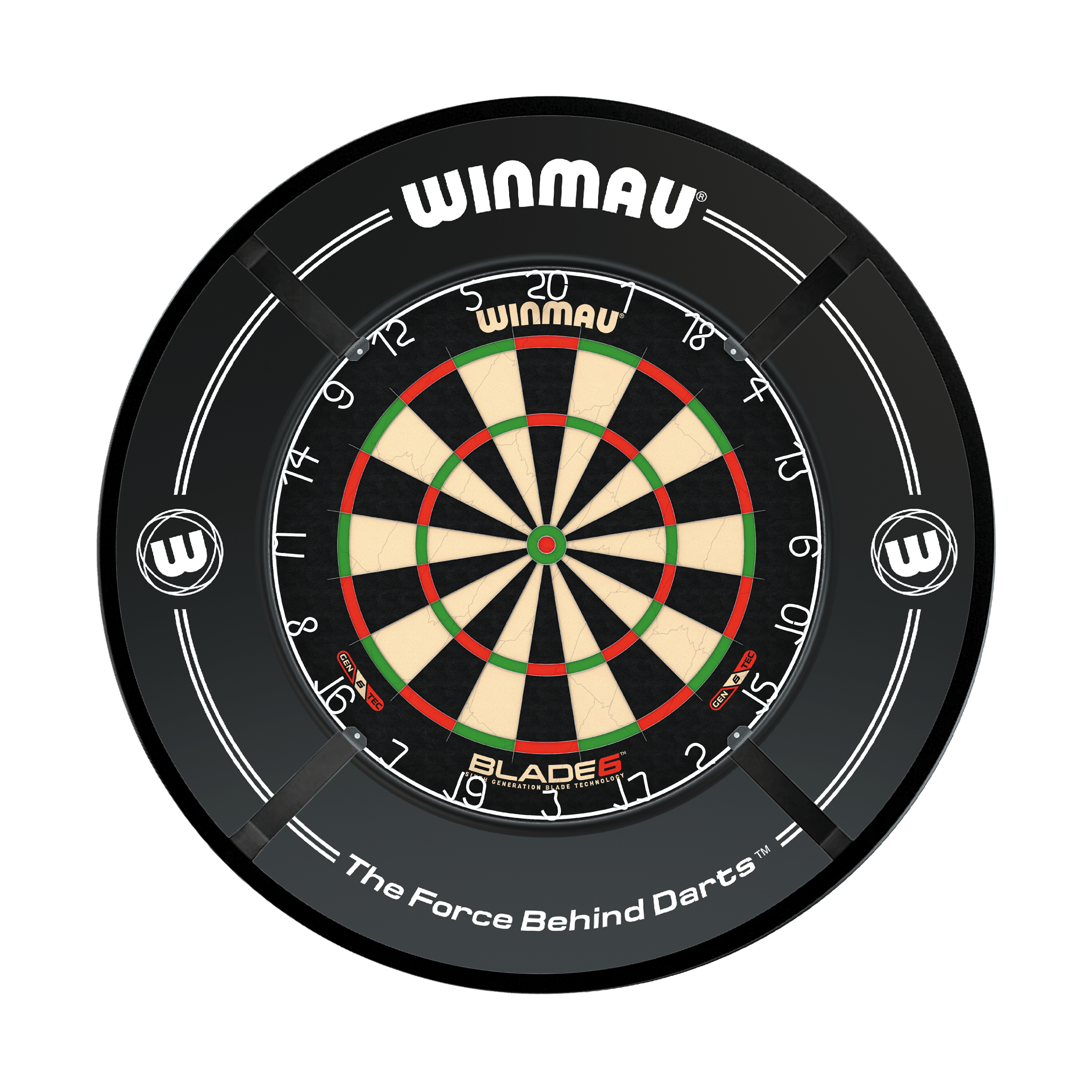 Blade 6 Dartboard, Surround & Corona Light Bundle