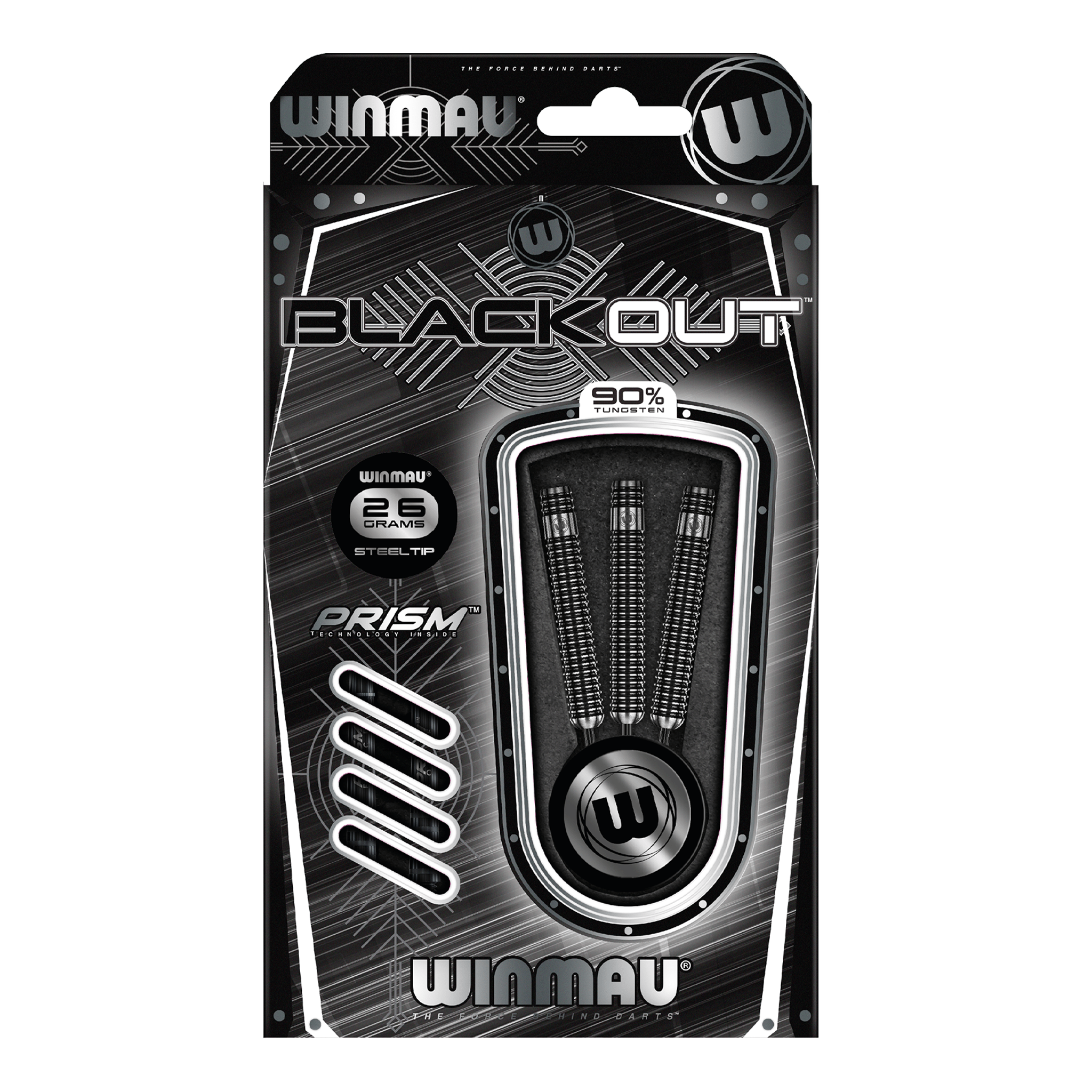 Blackout Parallel Barrel - 90% Tungsten Steel Tip Darts