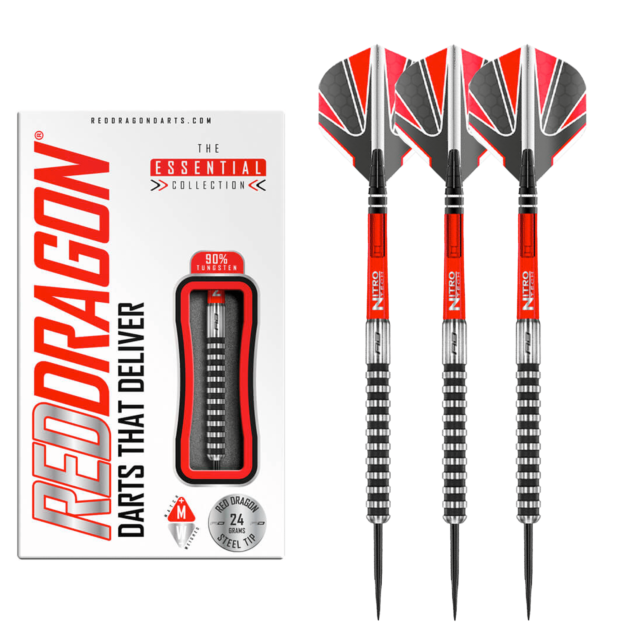 Javelin Black - 85% Tungsten Steel Tip Darts