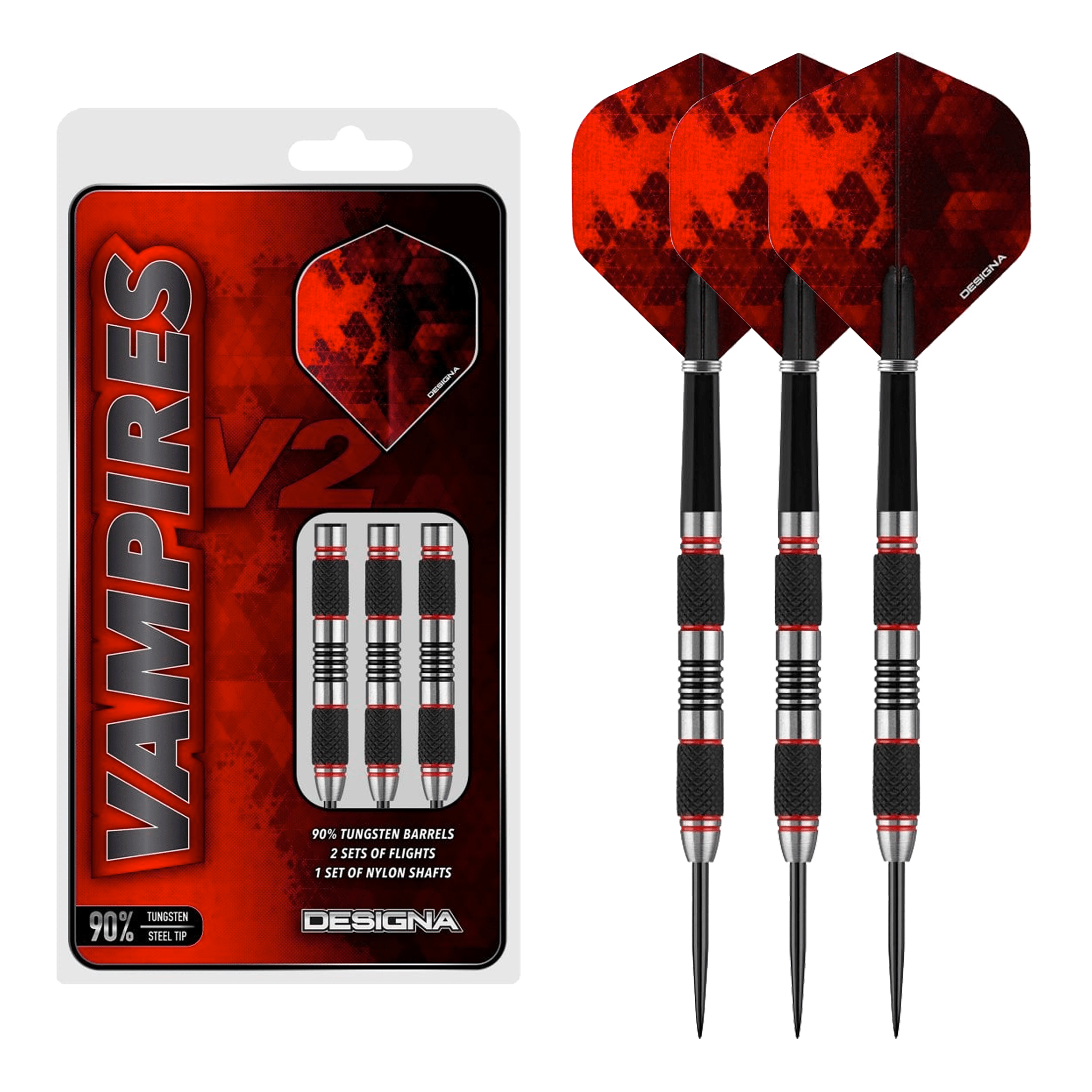 Vampires V2 M1 - 90% Tungsten Steel Tip Darts
