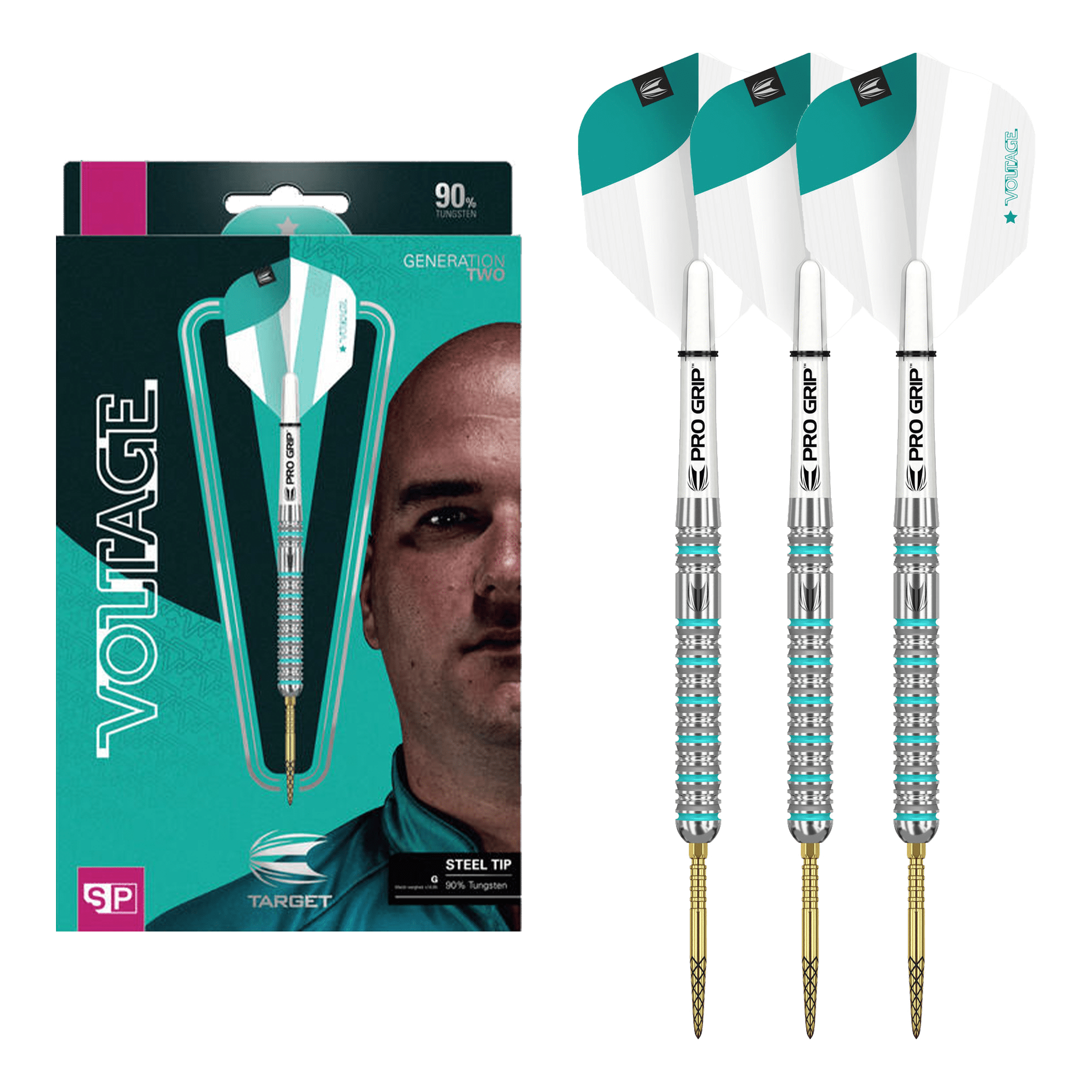 Rob Cross Gen 2 Voltage Swiss Point - 90% Tungsten Steel Tip Darts