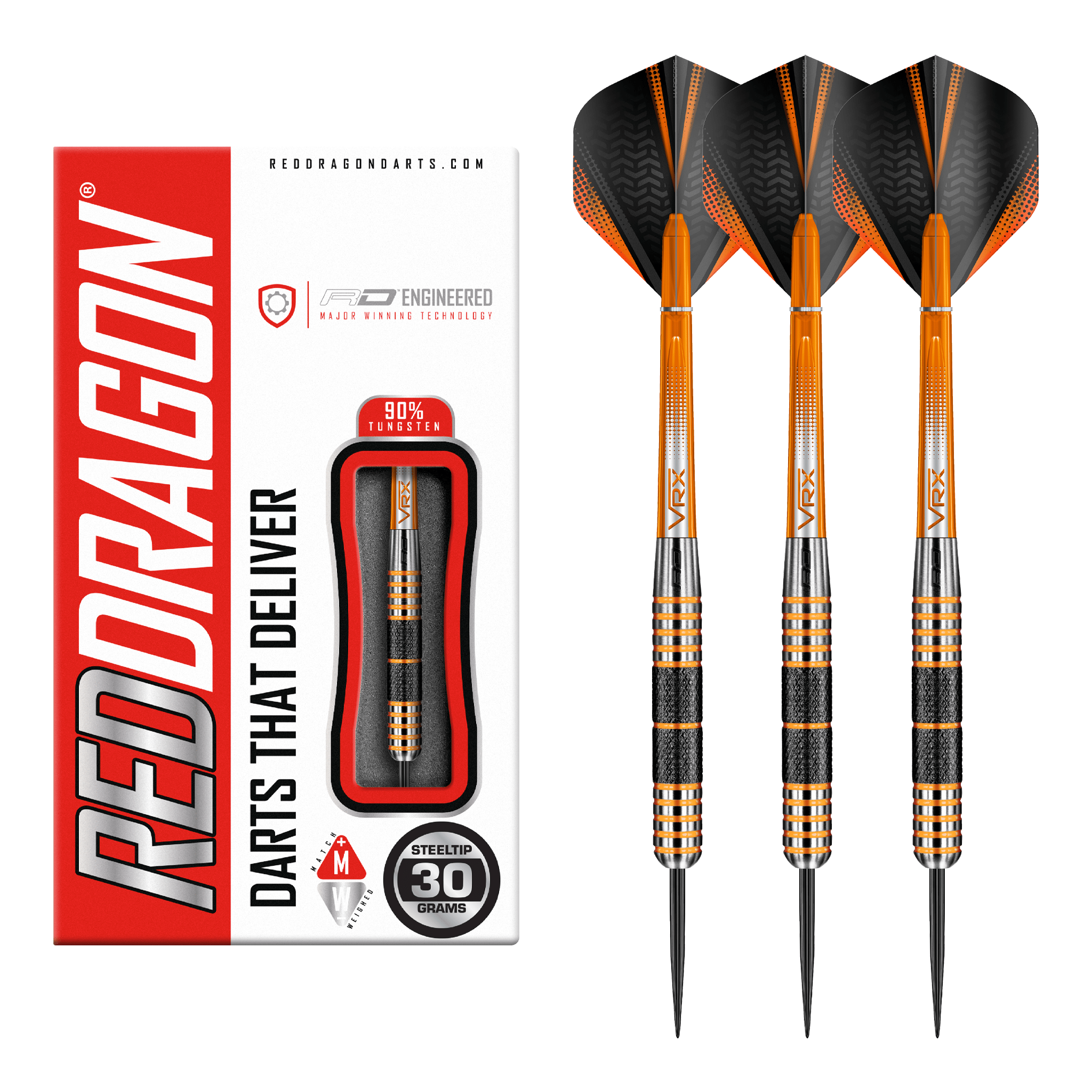 Amberjack 11 - 90% Tungsten Steel Tip Darts