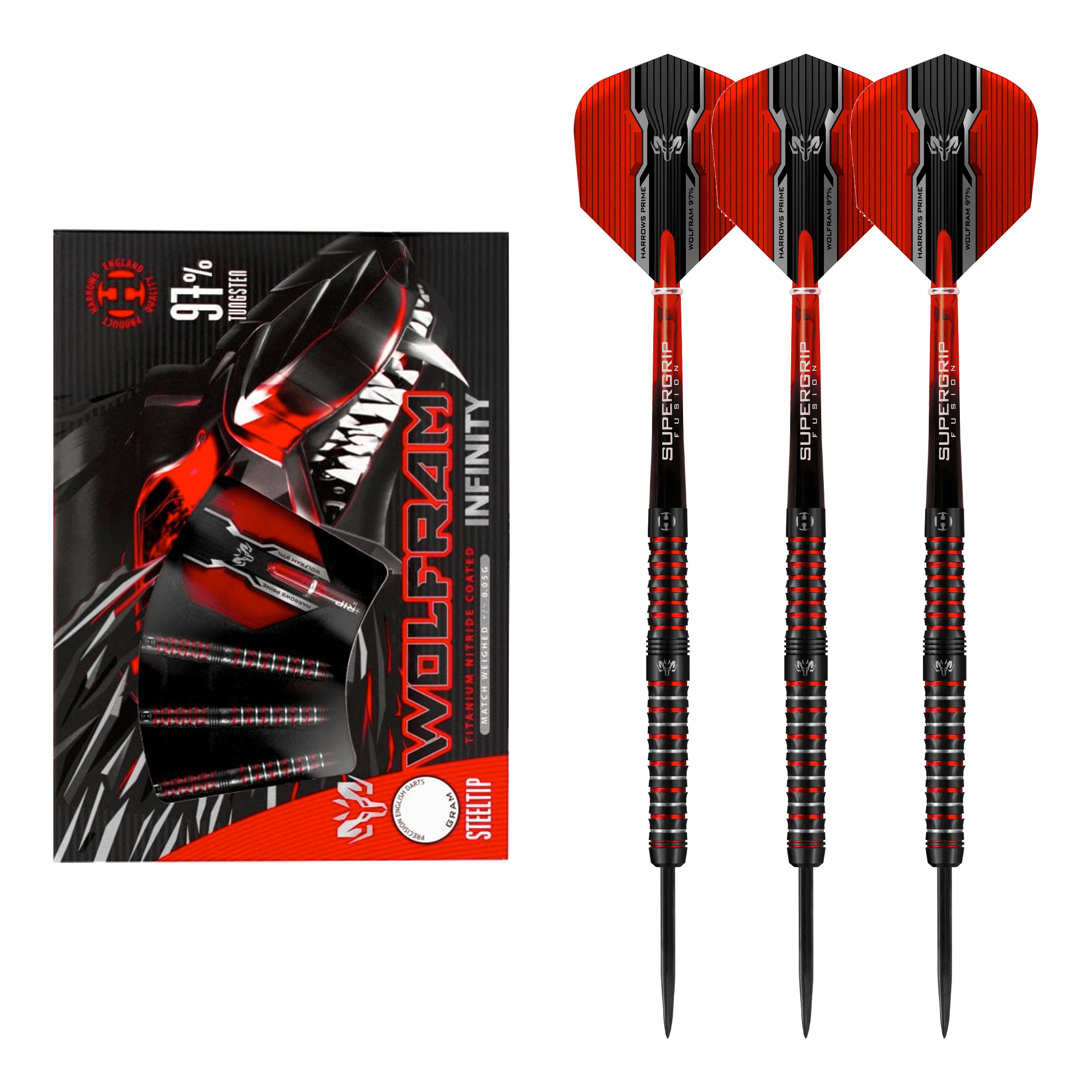 Wolfram Infinity - 97% Tungsten Steel Tip Darts