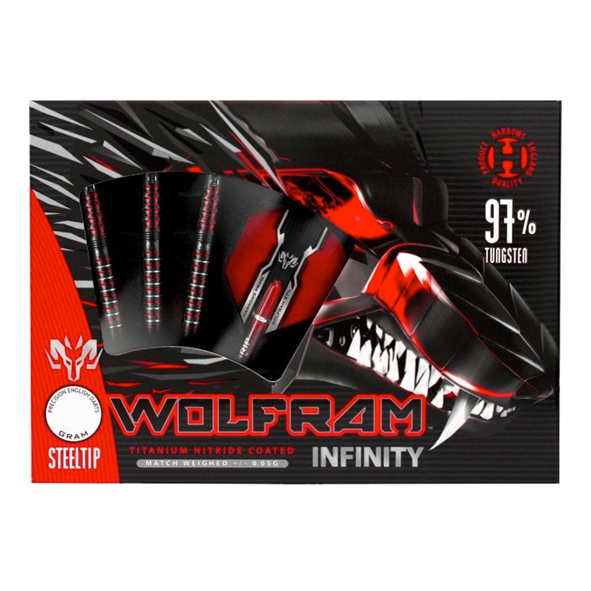 Wolfram Infinity - 97% Tungsten Steel Tip Darts
