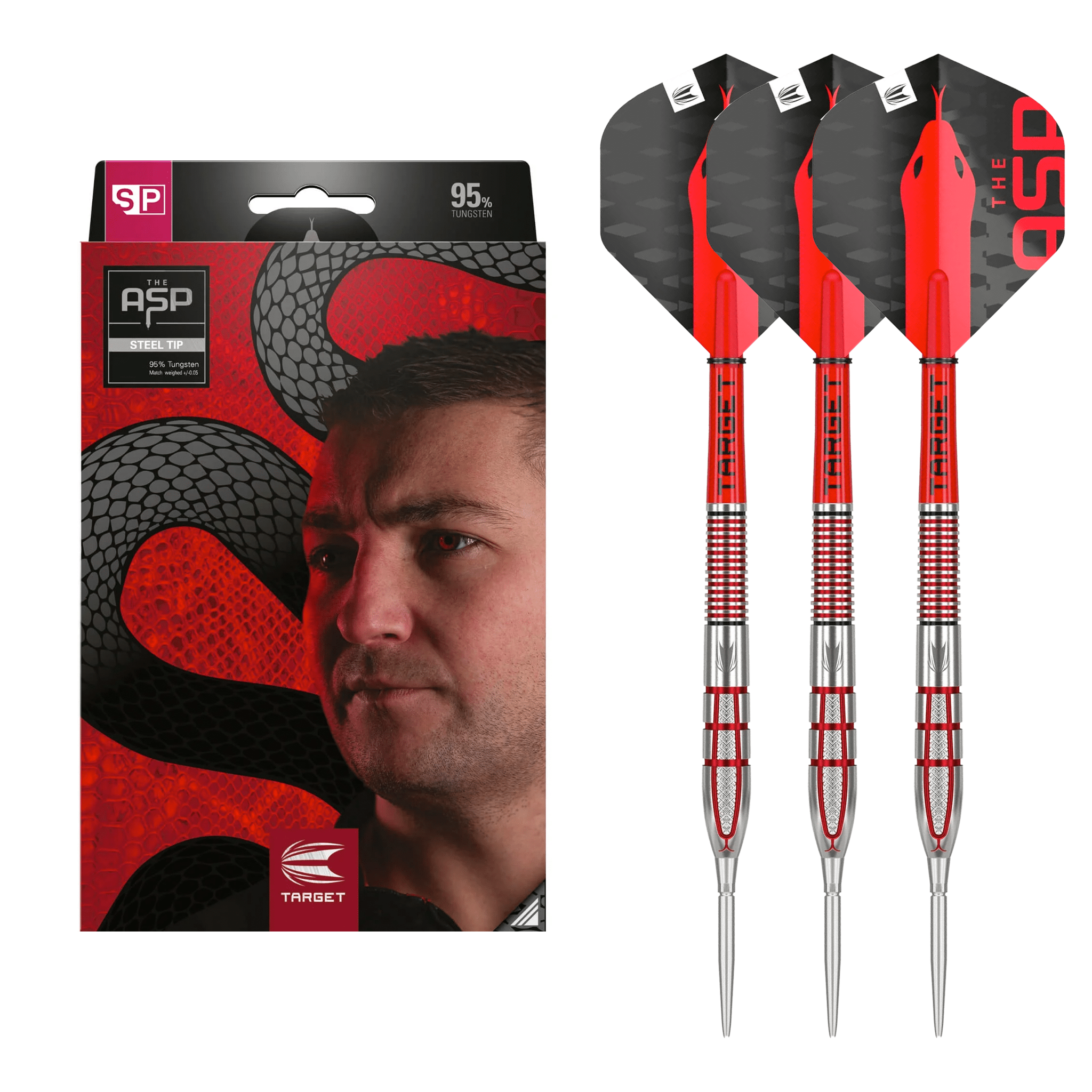 Nathan Aspinall Gen 2 Swiss Point - 95% Tungsten Steel Tip Darts