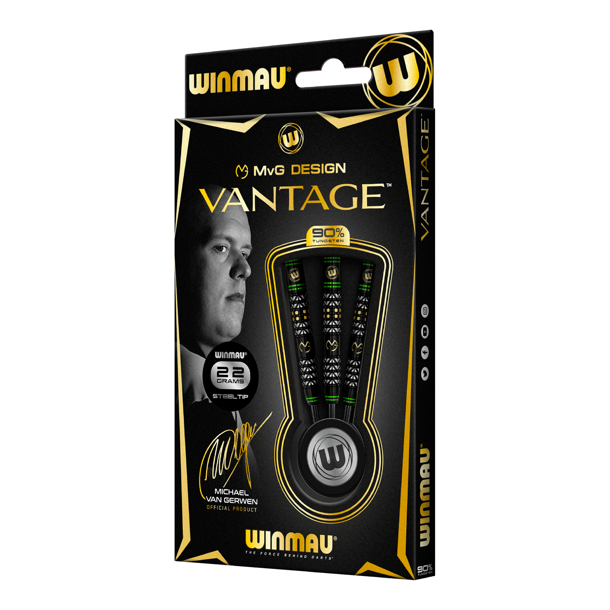 MVG Vantage - 90% Tungsten Steel Tip Darts