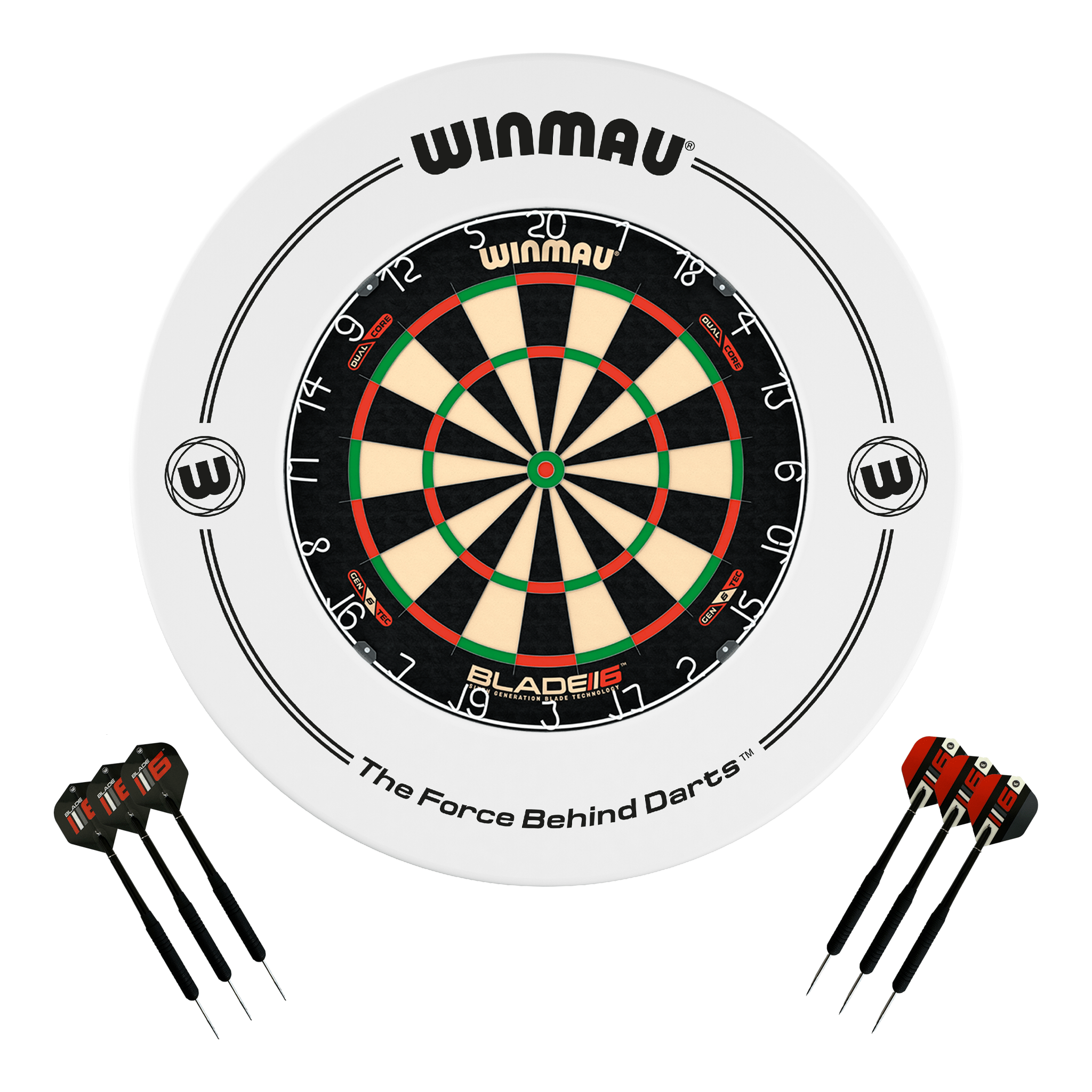 Blade 6 Dartboard, Surround & Darts - Complete Darts Set