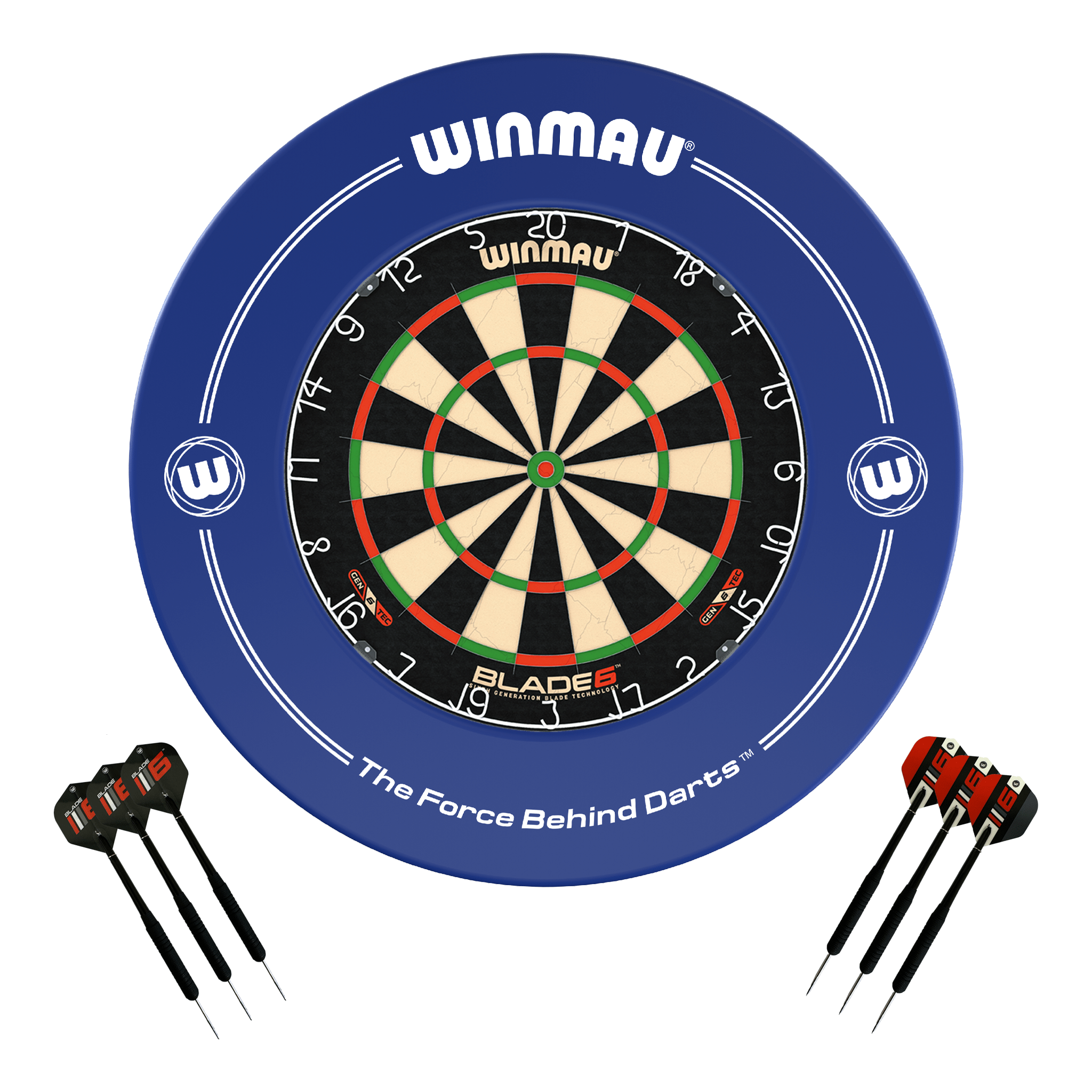 Blade 6 Dartboard, Surround & Darts - Complete Darts Set