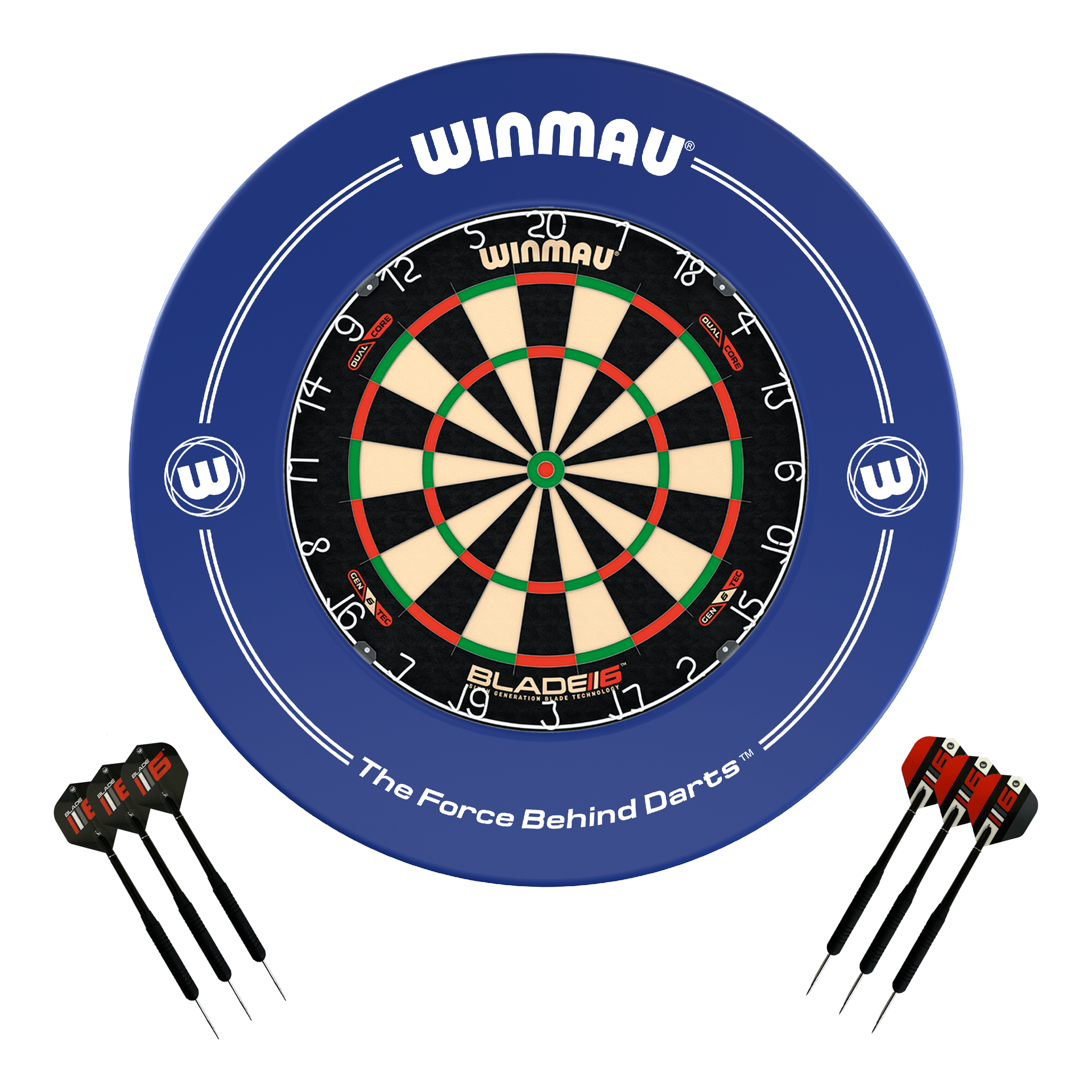 Blade 6 Dartboard, Surround & Darts - Complete Darts Set