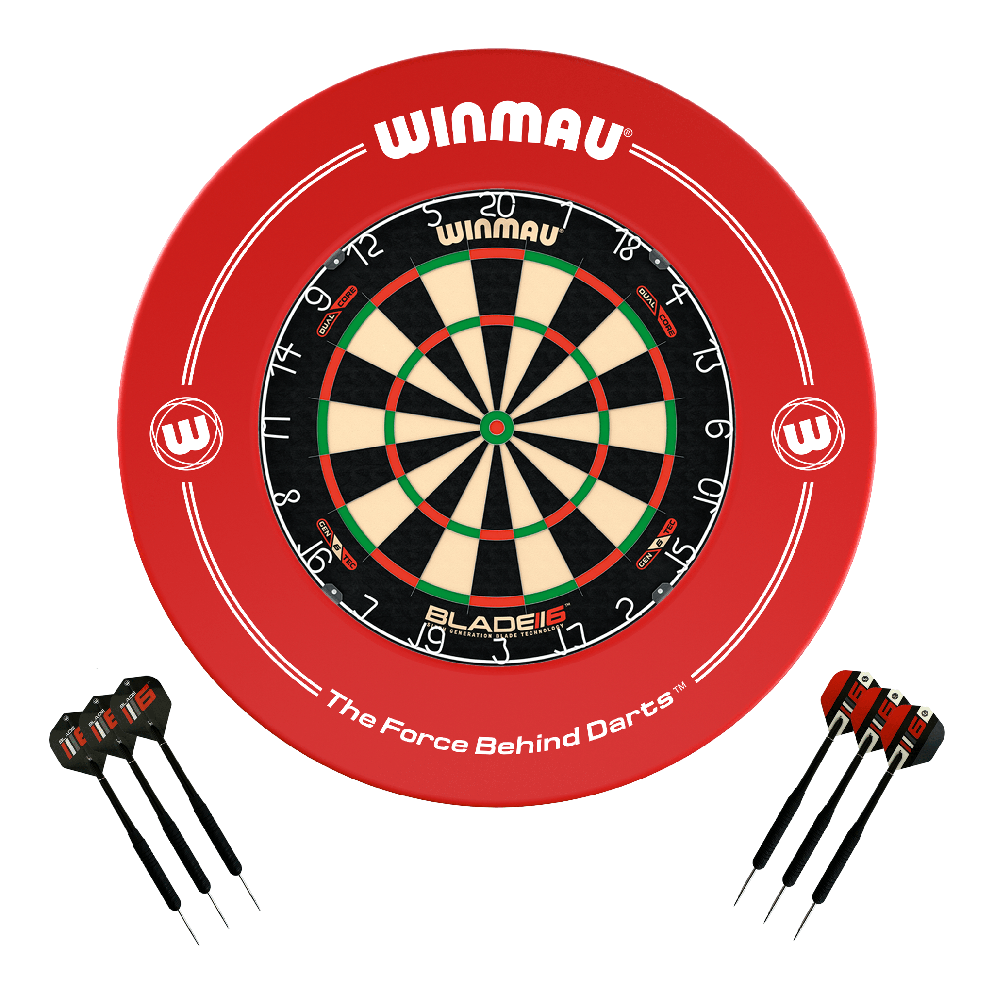 Blade 6 Dartboard, Surround & Darts - Complete Darts Set