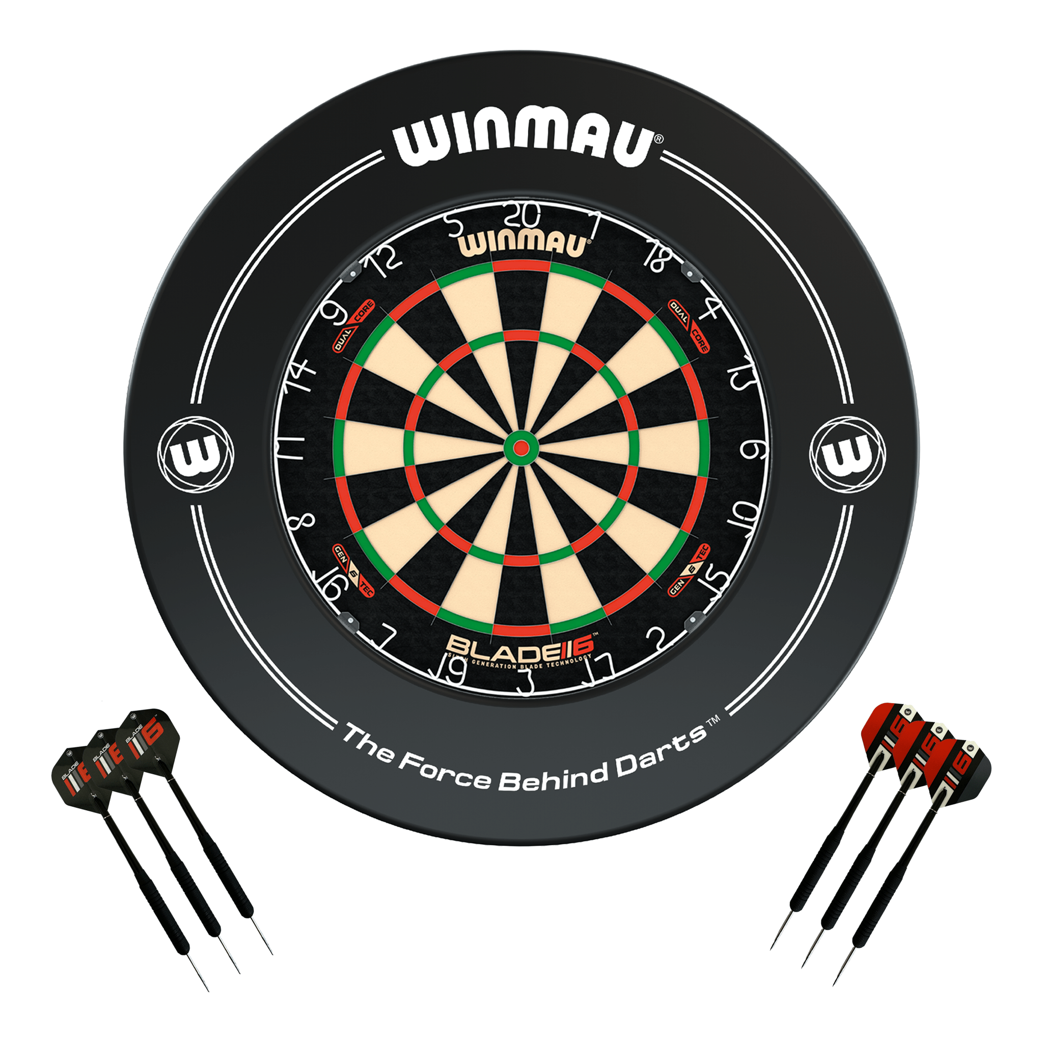 Blade 6 Dartboard, Surround & Darts - Complete Darts Set