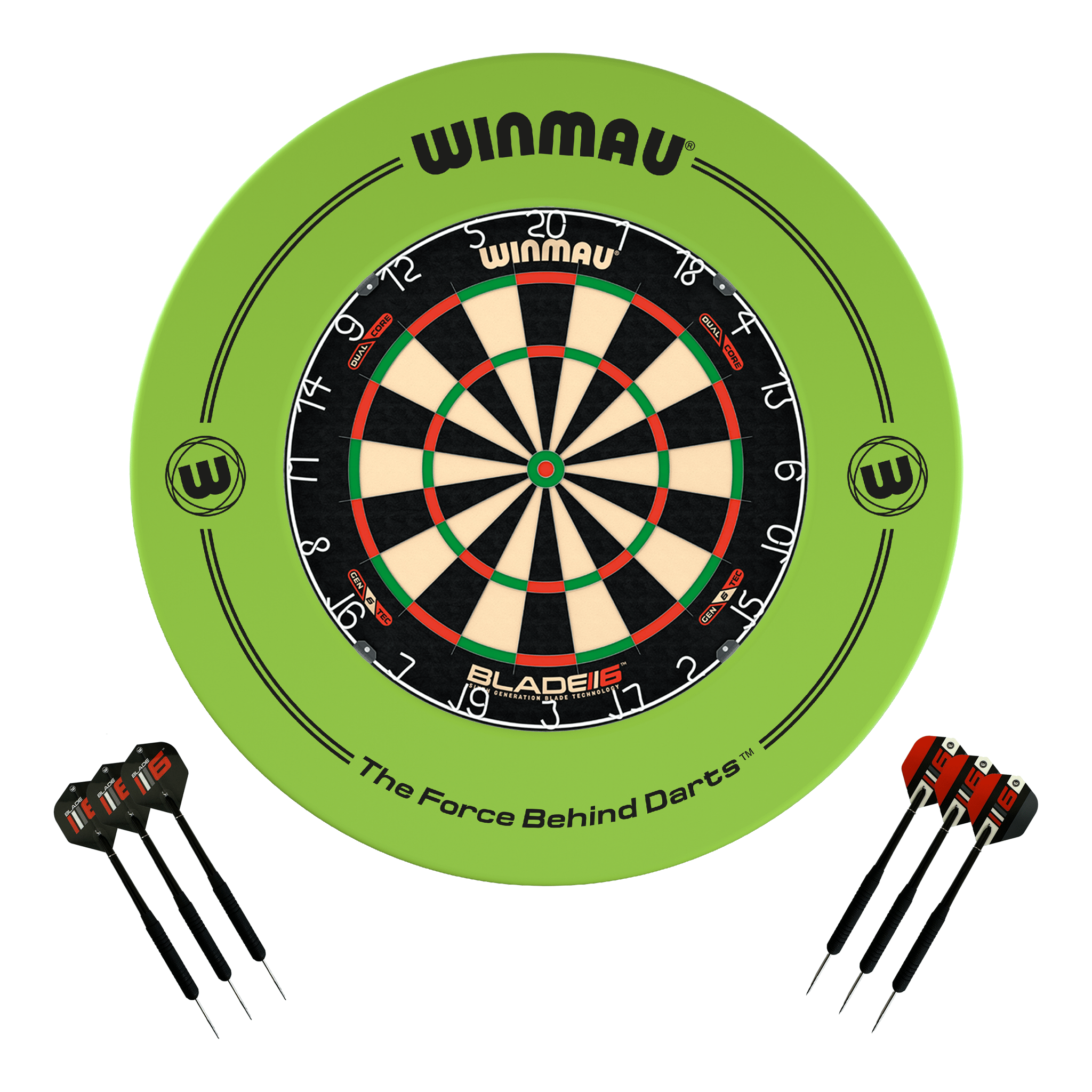 Blade 6 Dartboard, Surround & Darts - Complete Darts Set