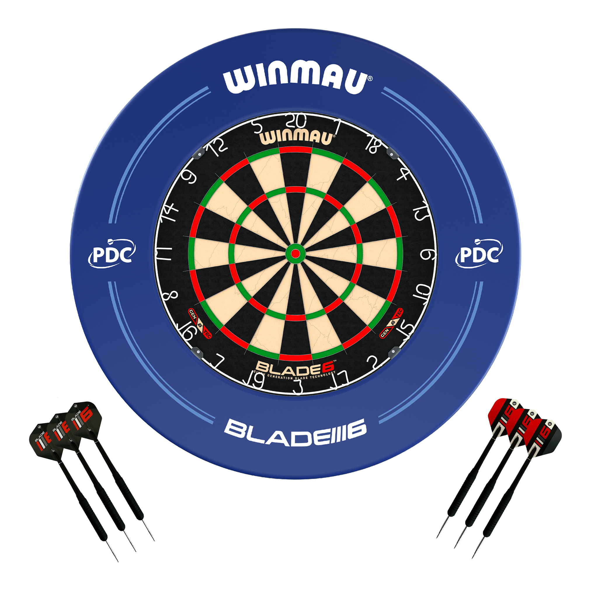 Blade 6 Dartboard, Surround & Darts - Complete Darts Set