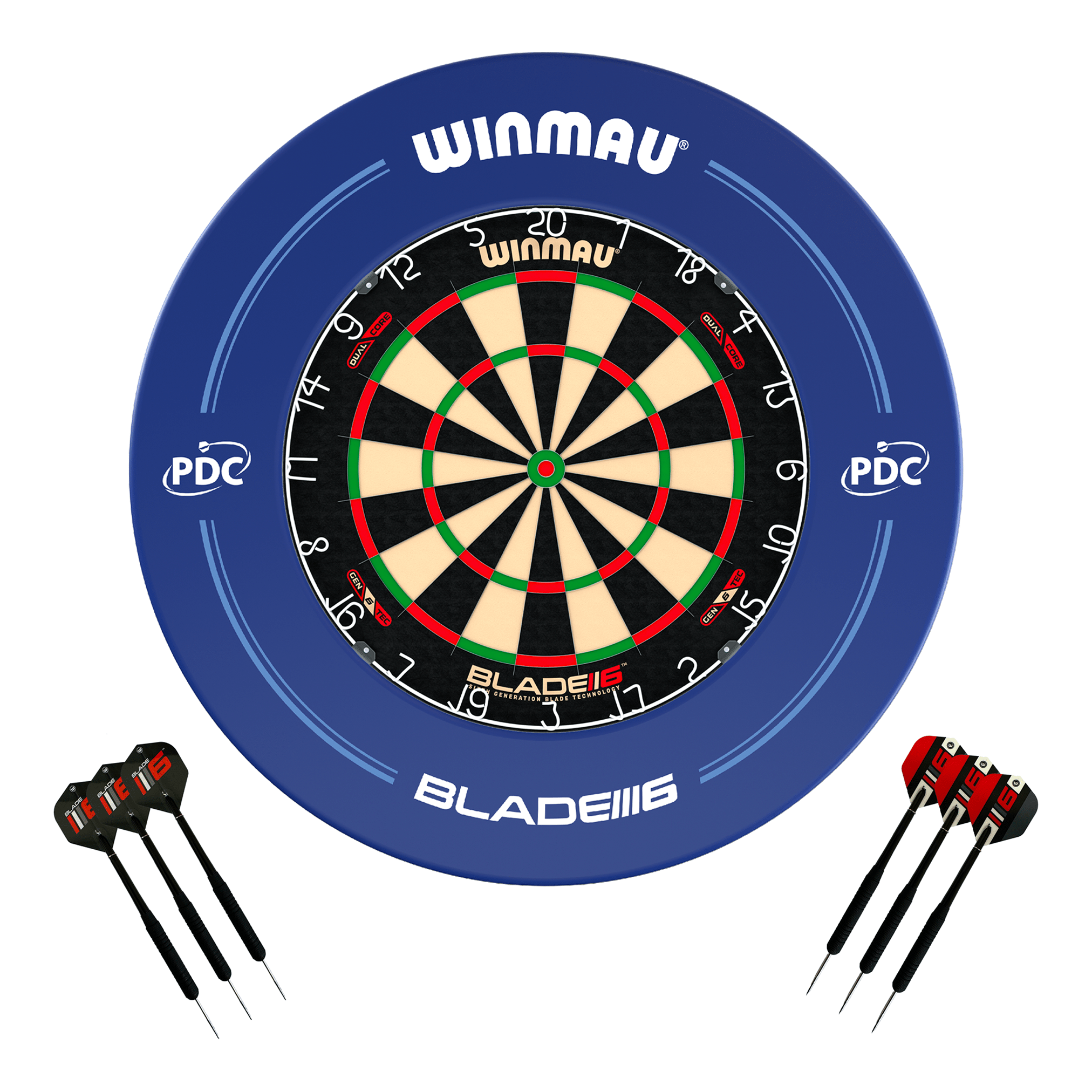 Blade 6 Dartboard, Surround & Darts - Complete Darts Set