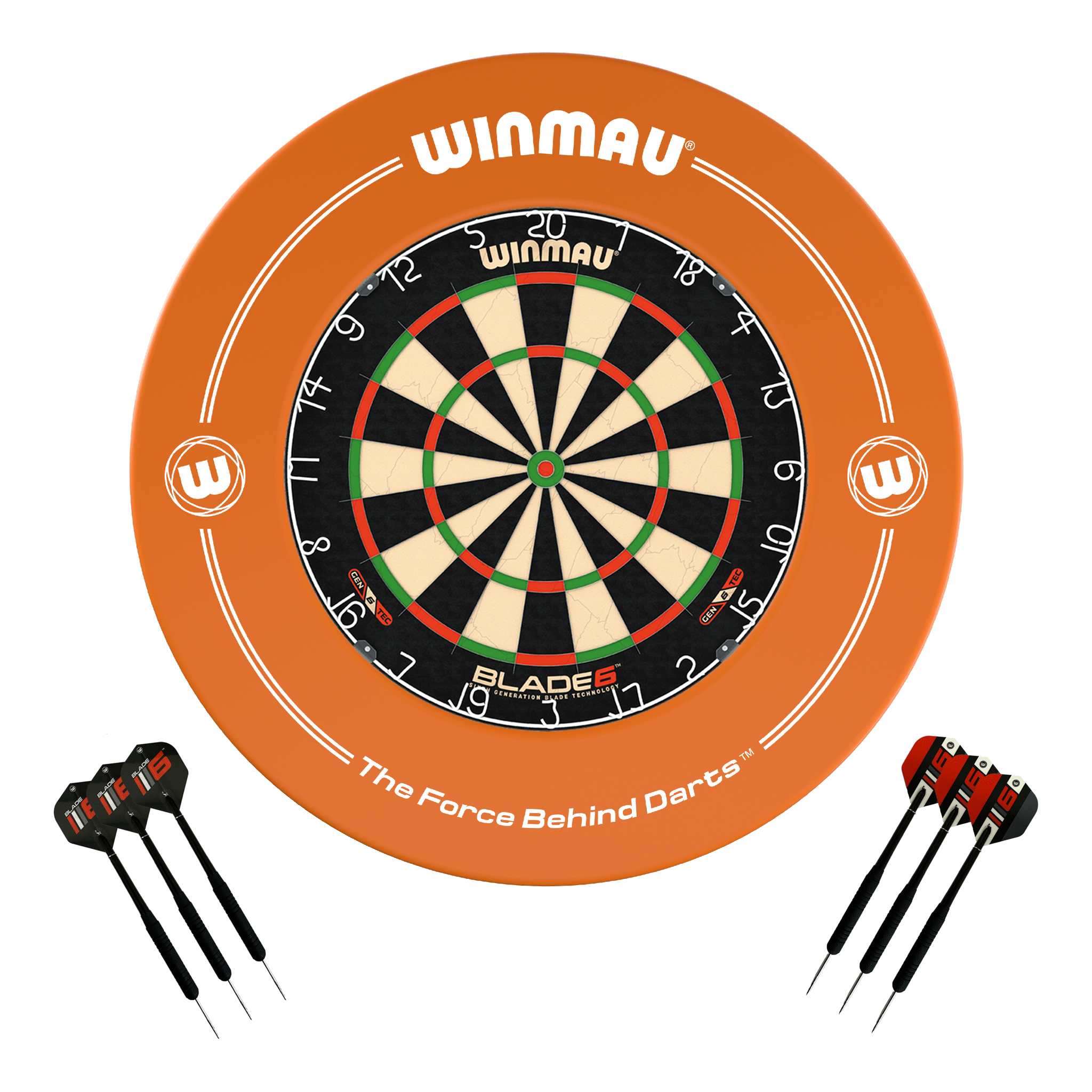 Blade 6 Dartboard, Surround & Darts - Complete Darts Set