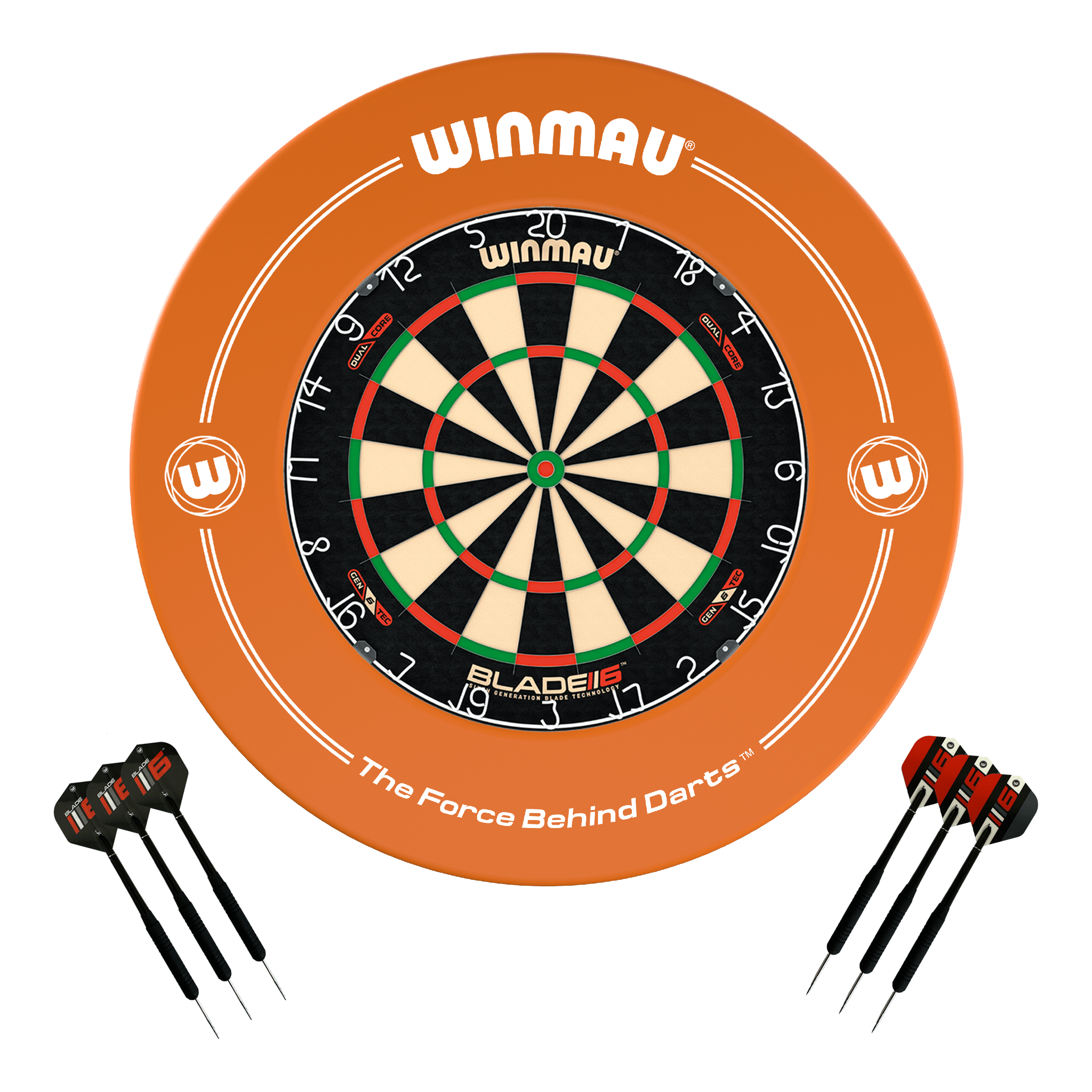 Blade 6 Dartboard, Surround & Darts - Complete Darts Set