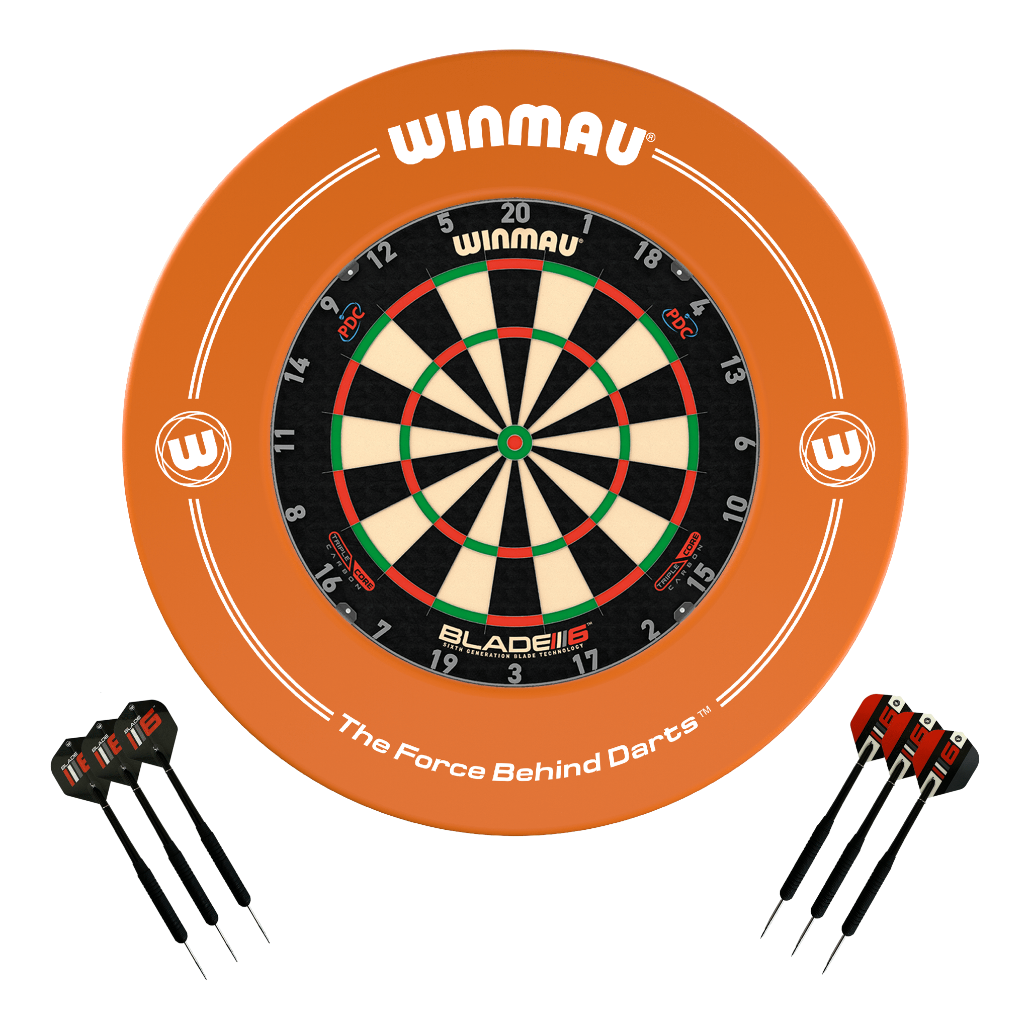 Blade 6 Dartboard, Surround & Darts - Complete Darts Set