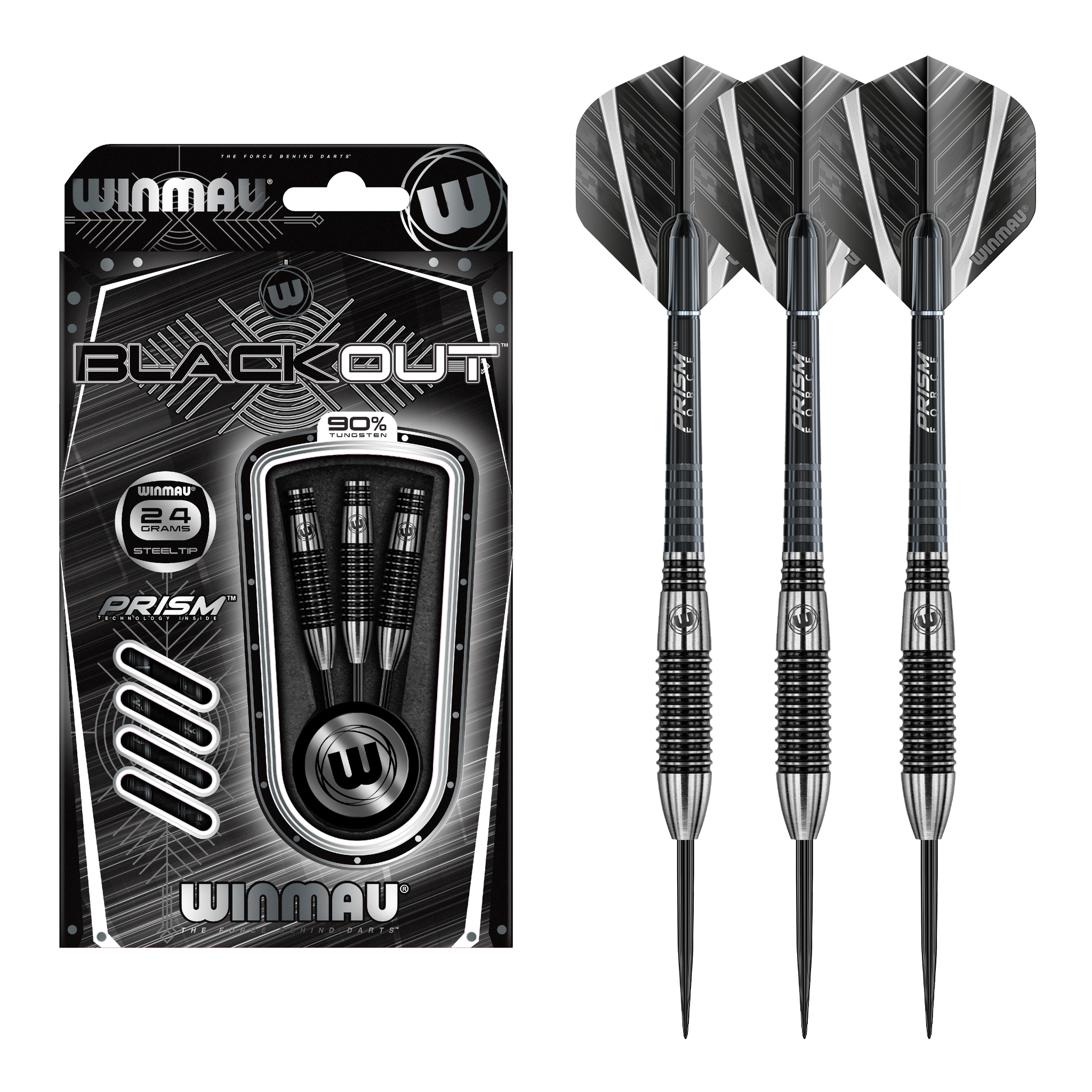 Blackout Torpedo Barrel - 90% Tungsten Steel Tip Darts