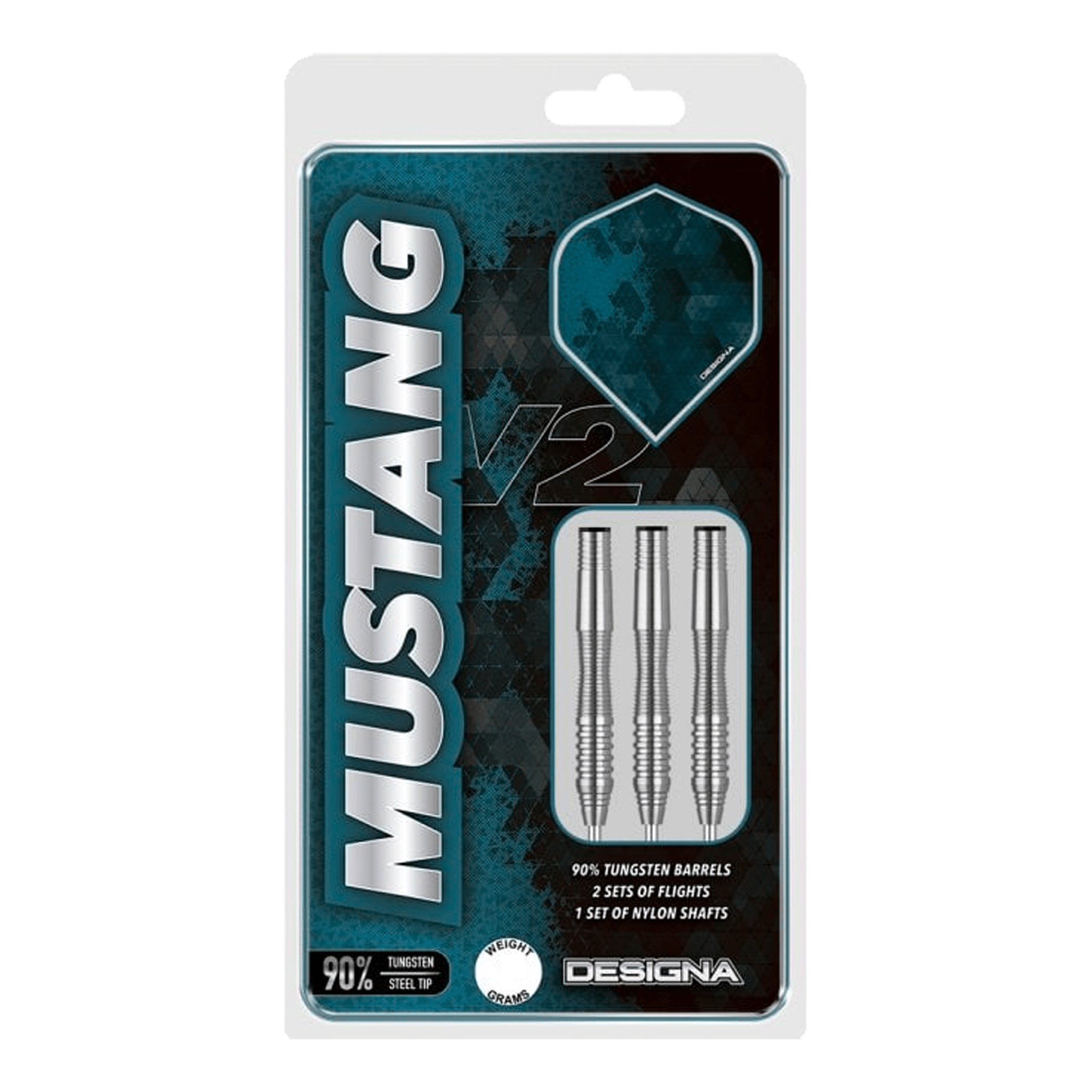 Mustang V2 - 90% Tungsten Steel Tip Darts