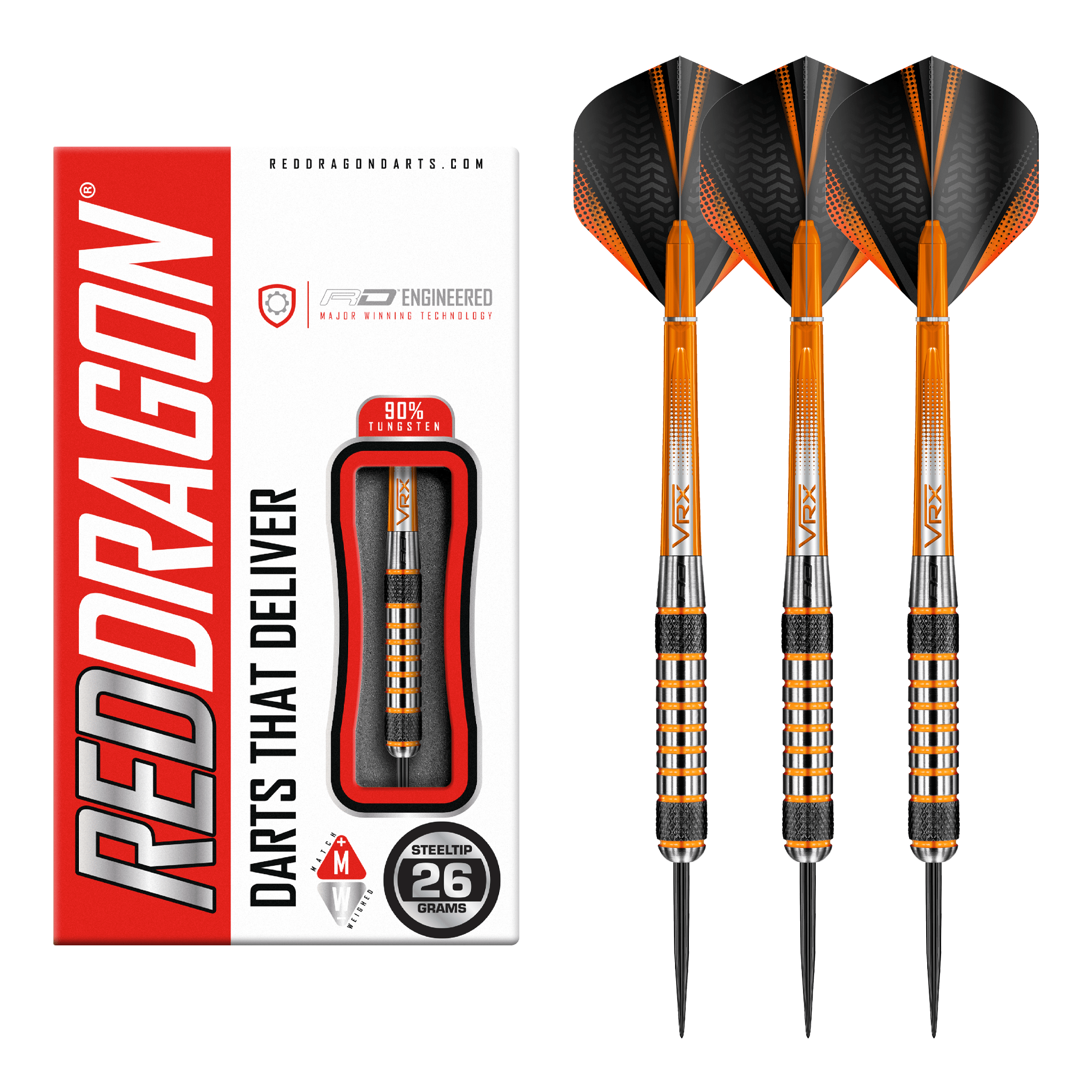 Amberjack 7 - 90% Tungsten Steel Tip Darts