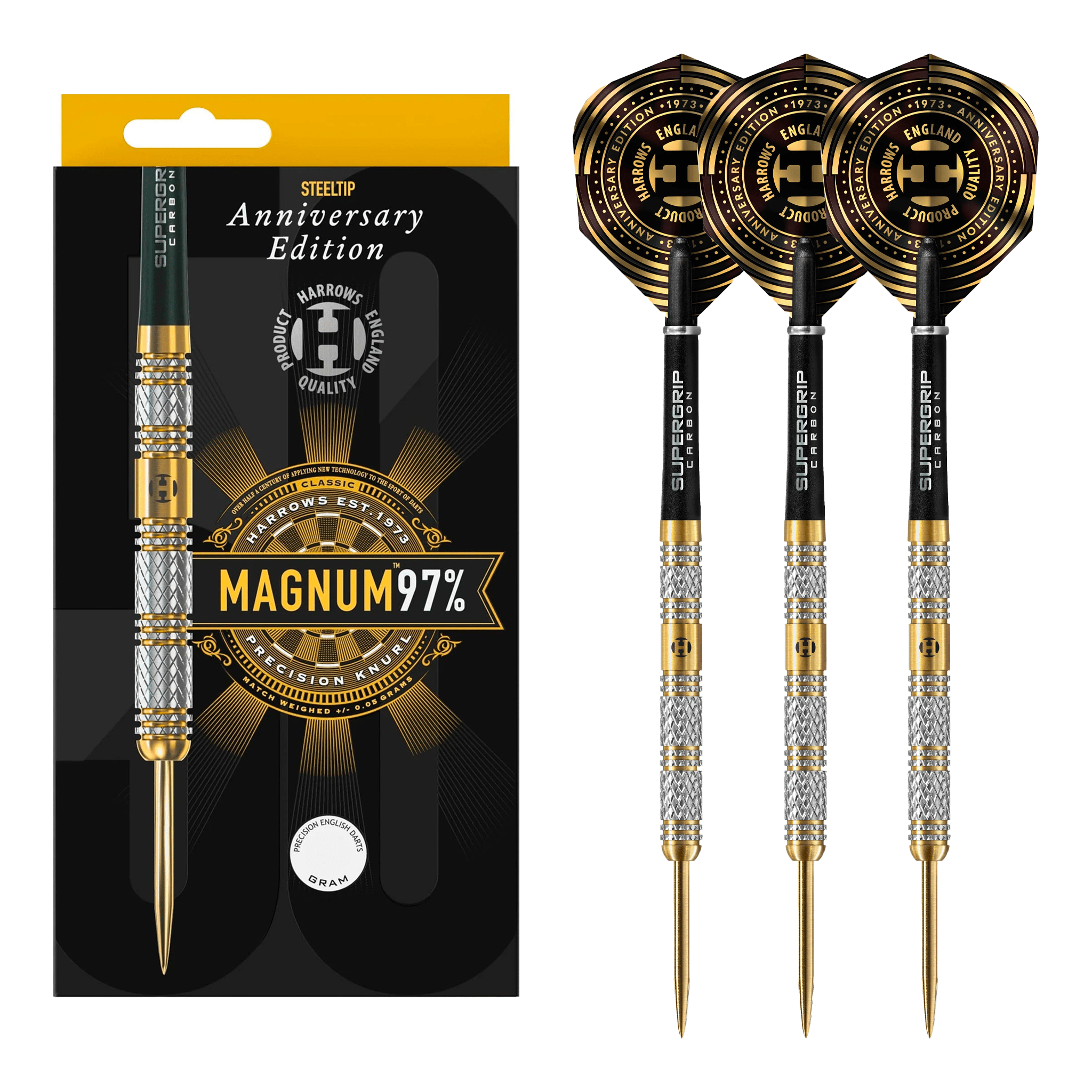 Magnum Gold Titanium Anniversary Edition - 97% Tungsten Steel Tip Darts