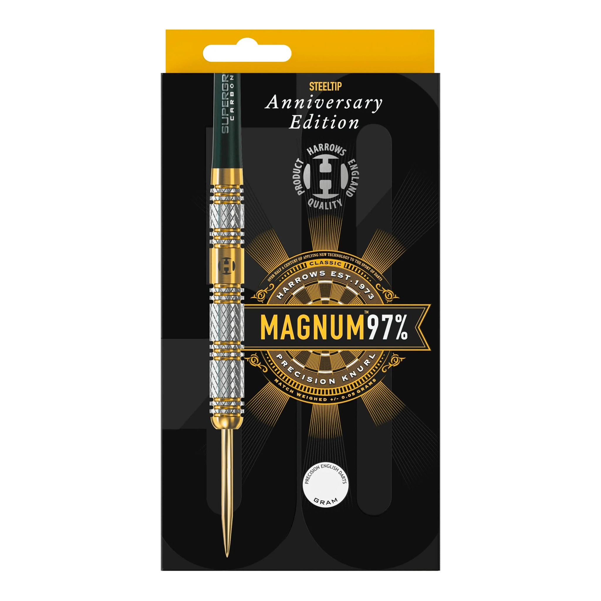 Magnum Gold Titanium Anniversary Edition - 97% Tungsten Steel Tip Darts