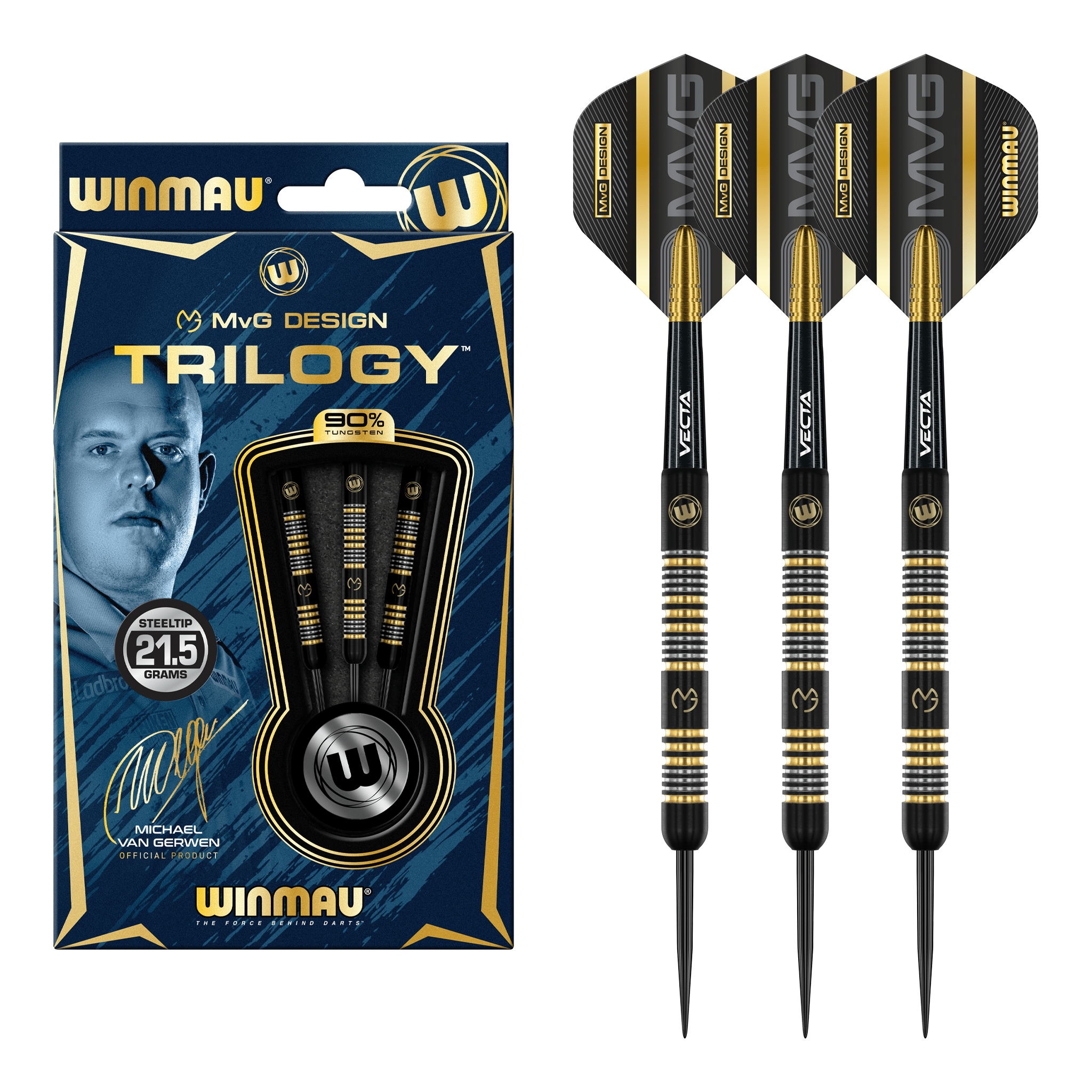 MVG Trilogy - 90% Tungsten Steel Tip Darts