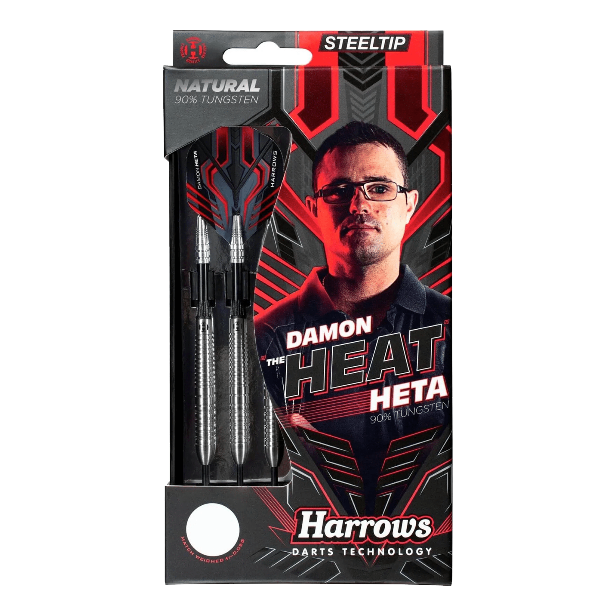 Damon Heta Natural - 90% Tungsten Steel Tip Darts
