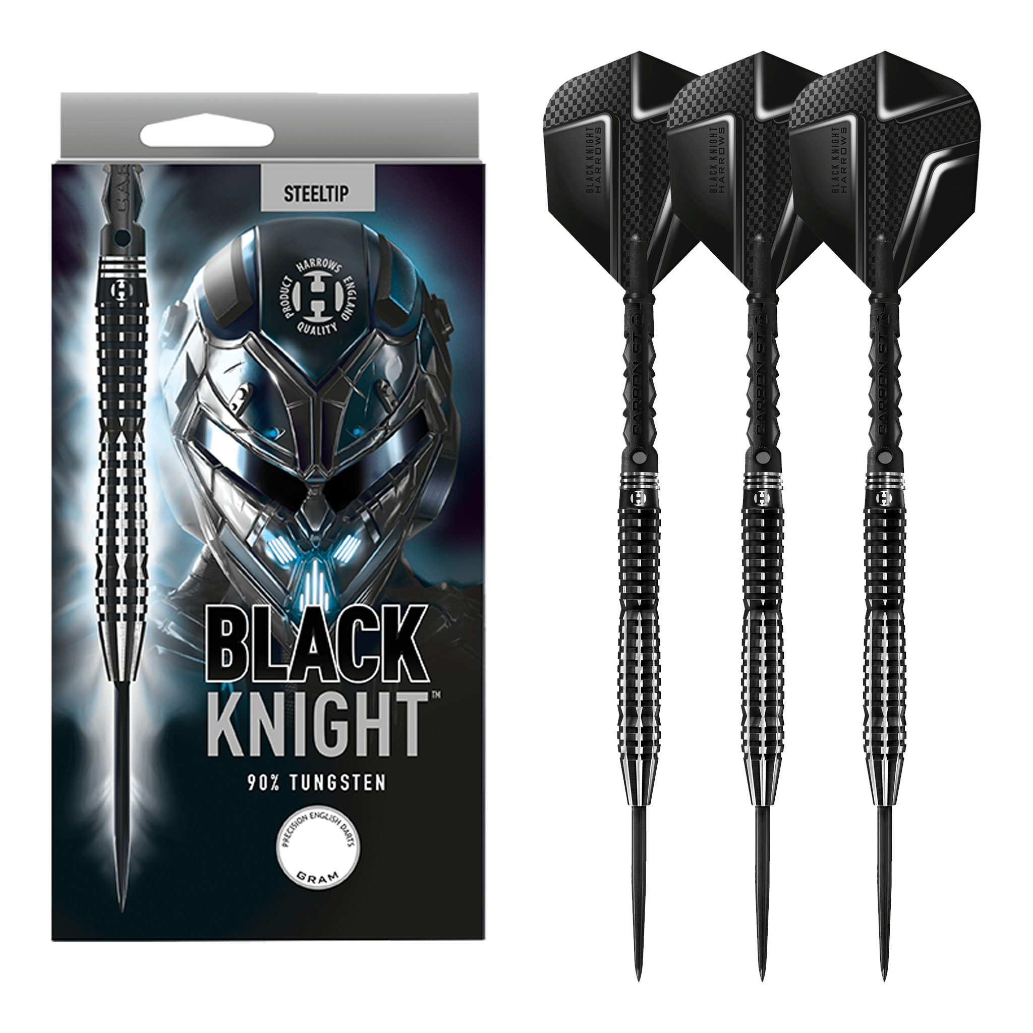 Black Knight - 90% Tungsten Steel Tip Darts