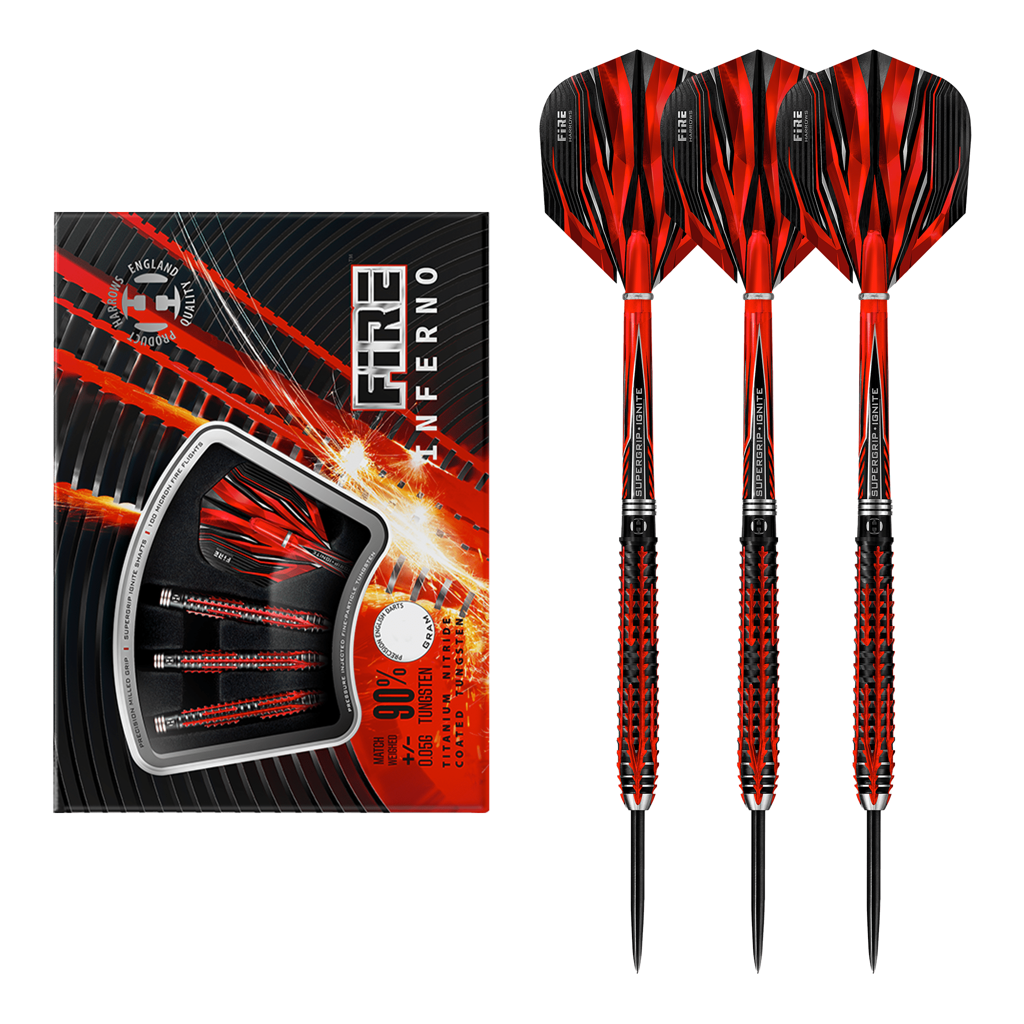 Fire Inferno - 90% Tungsten Steel Tip Darts