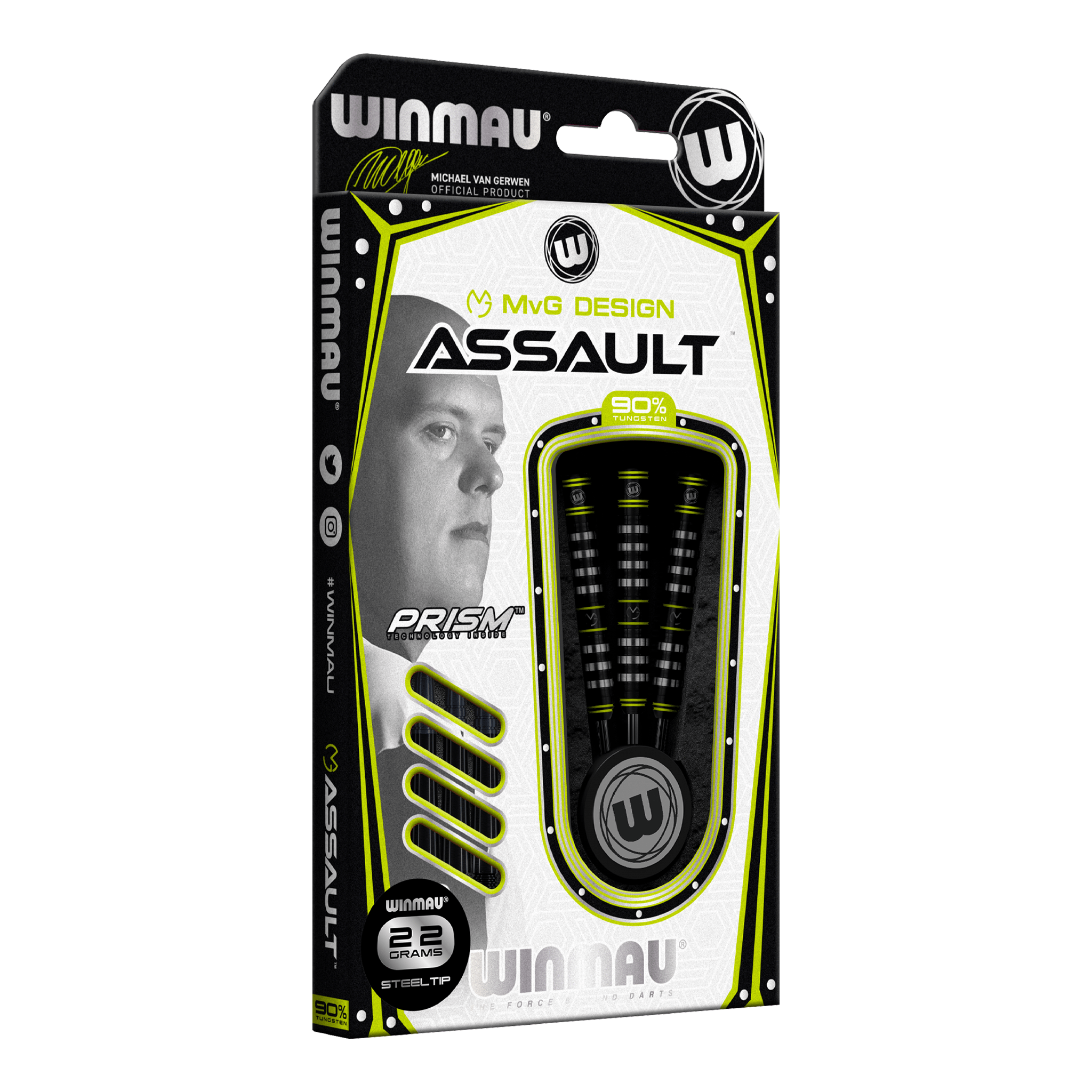 MVG Assault - 90% Tungsten Steel Tip Darts