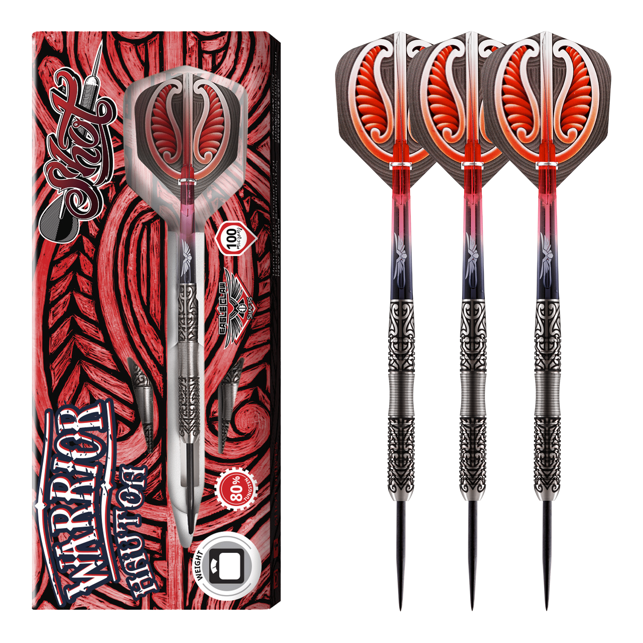 Warrior Hautoa - 80% Tungsten Steel Tip Darts