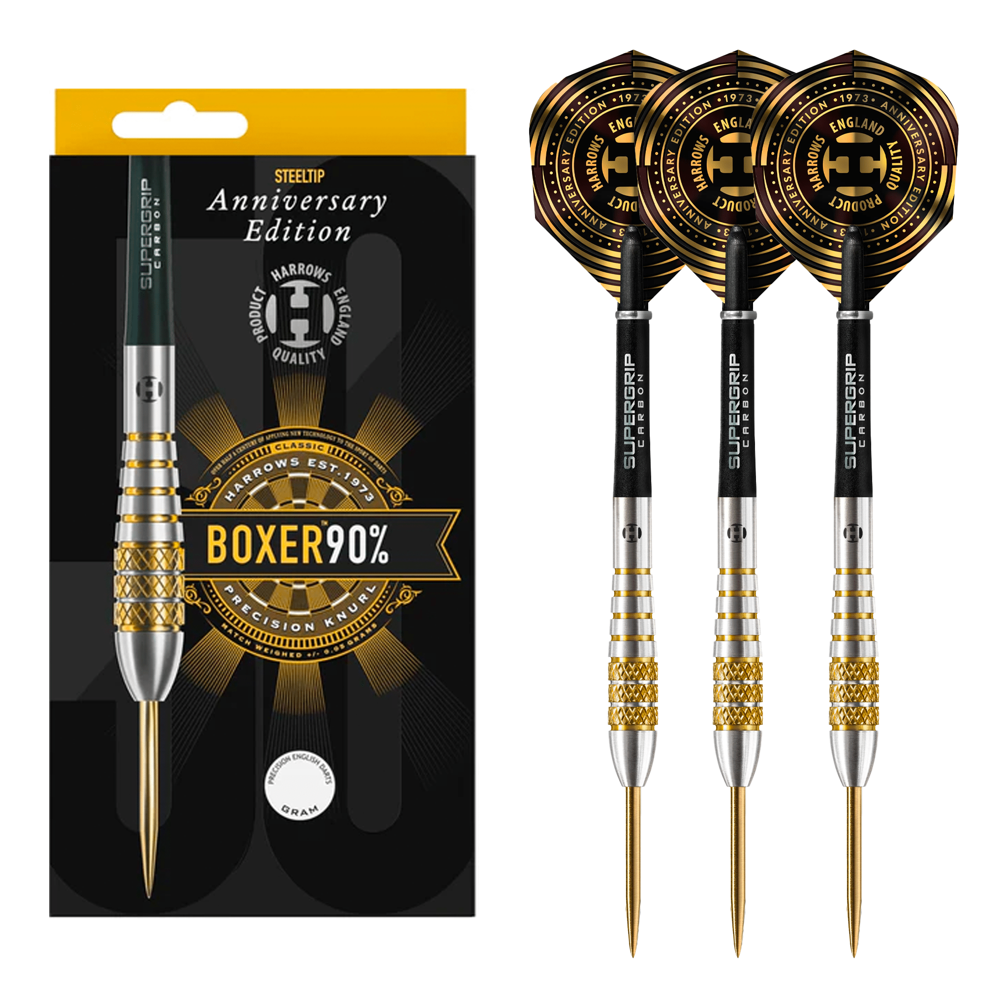 Boxer Bomb Gold Titanium Anniversary Edition - 90% Tungsten Steel Tip Darts