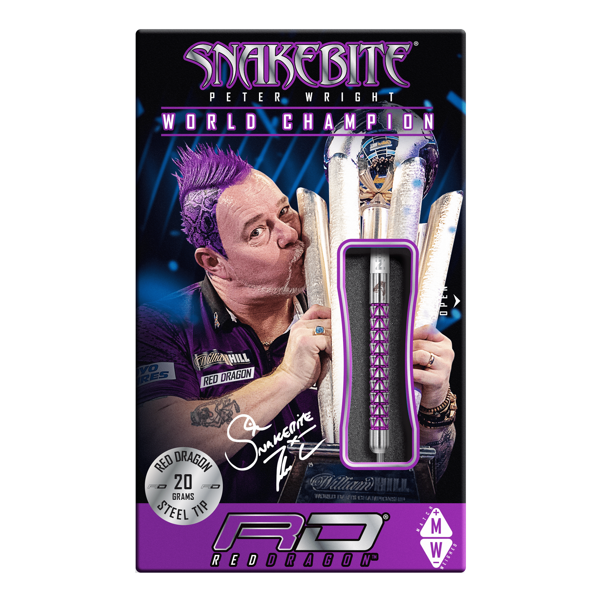 Peter Wright Vyper - 90% Tungsten Steel Tip Darts