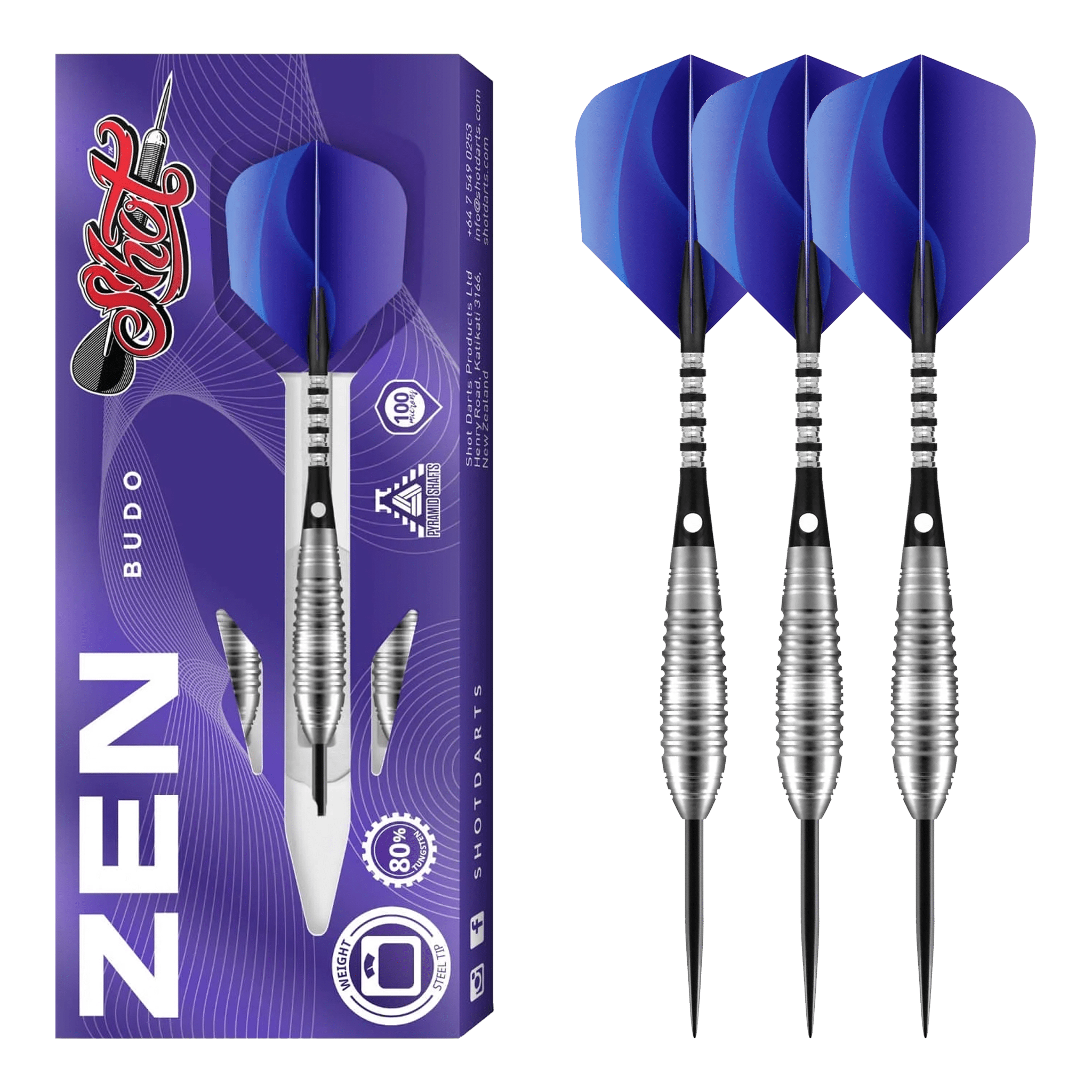 Zen Budo - 80% Tungsten Steel Tip Darts