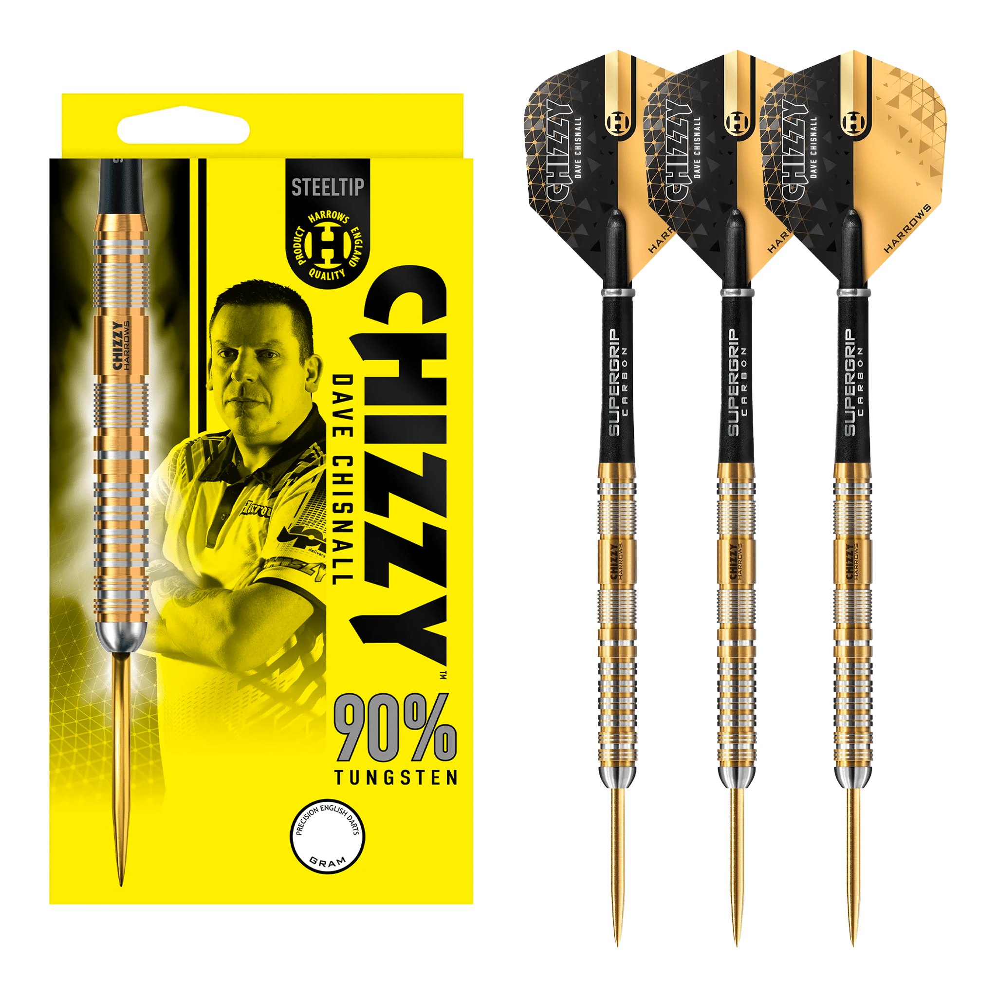 Dave Chisnall Chizzy Series 2 - 90% Tungsten Steel Tip Darts