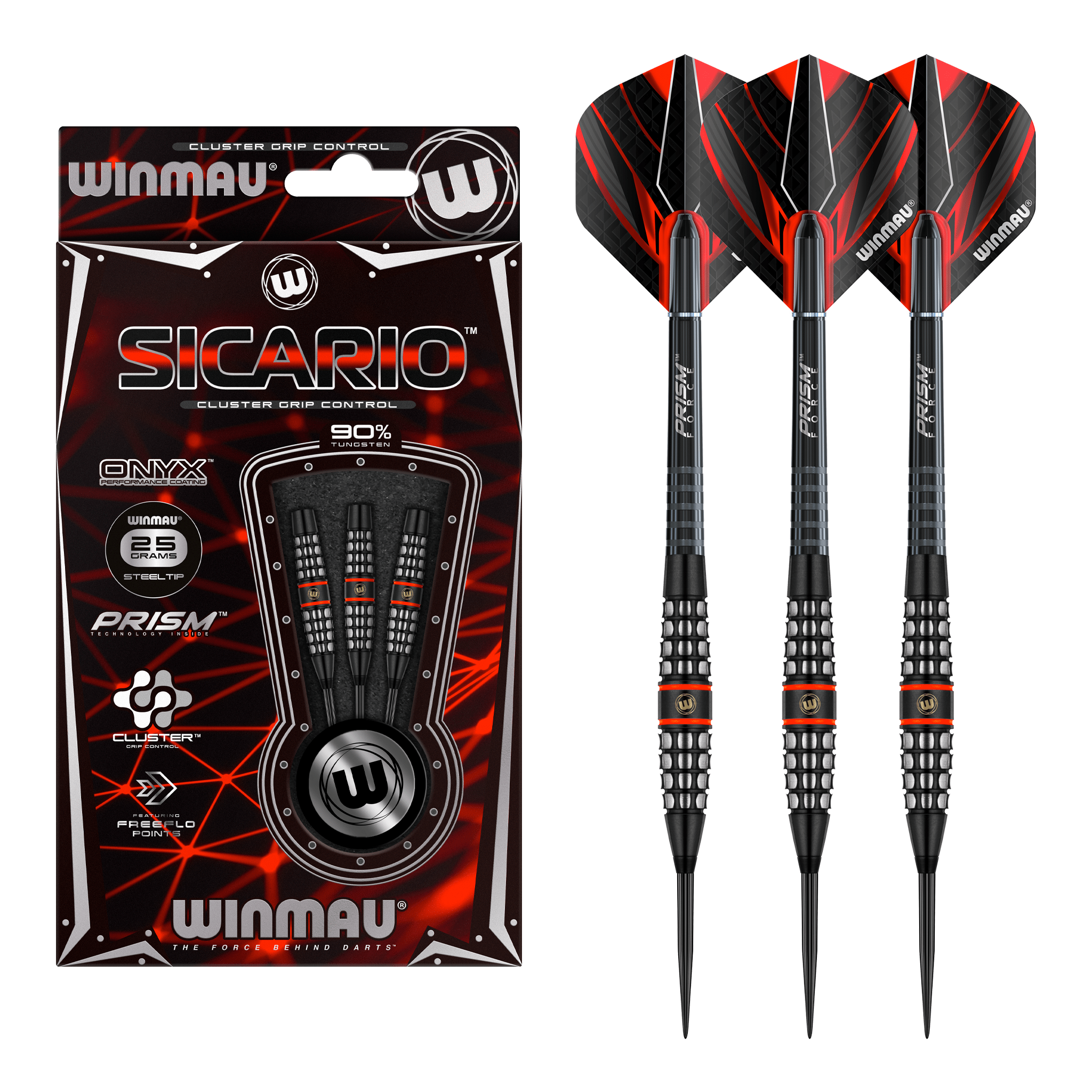 Sicario Torpedo Barrel - 90% Tungsten Steel Tip Darts