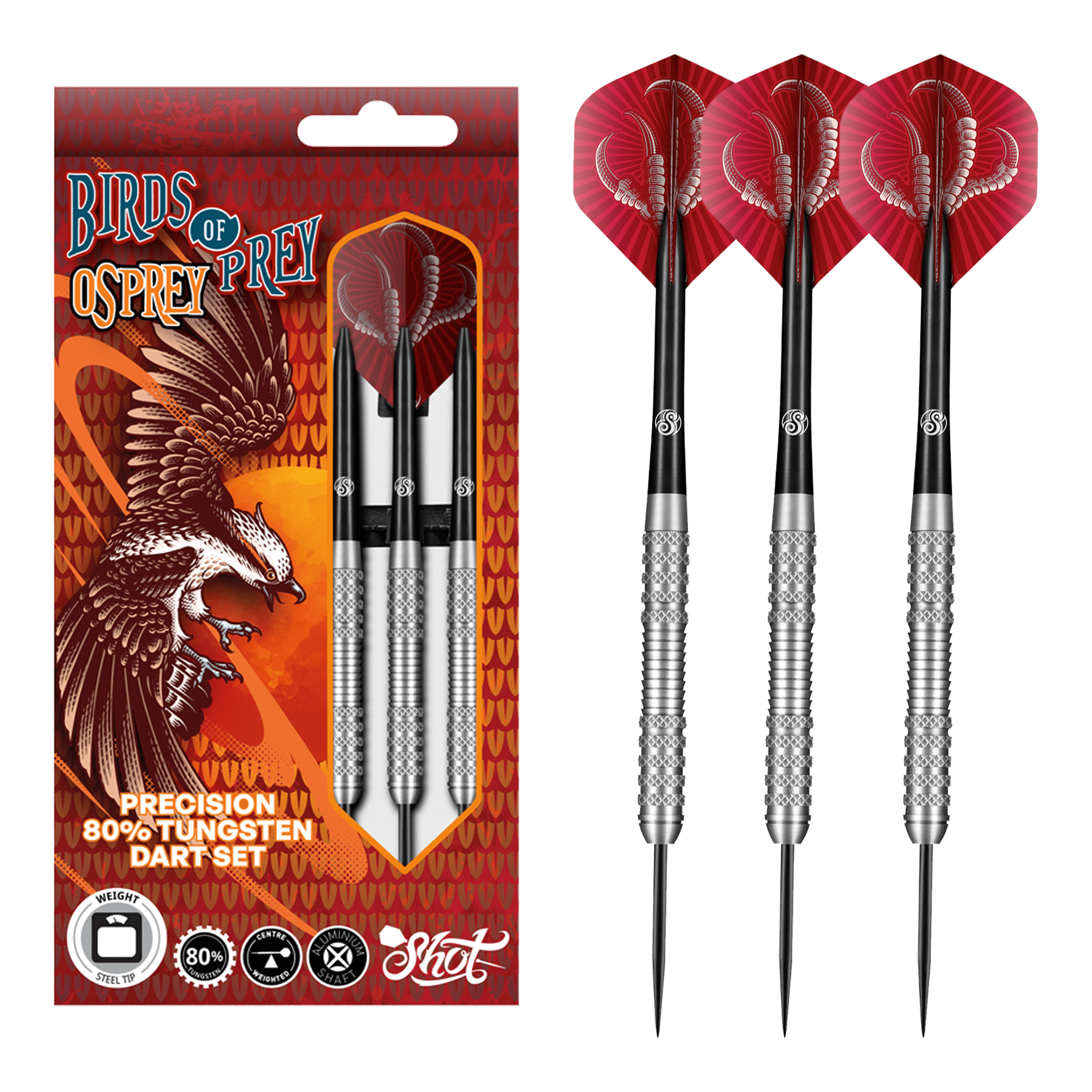 Birds Of Prey Osprey - 80% Tungsten Steel Tip Darts