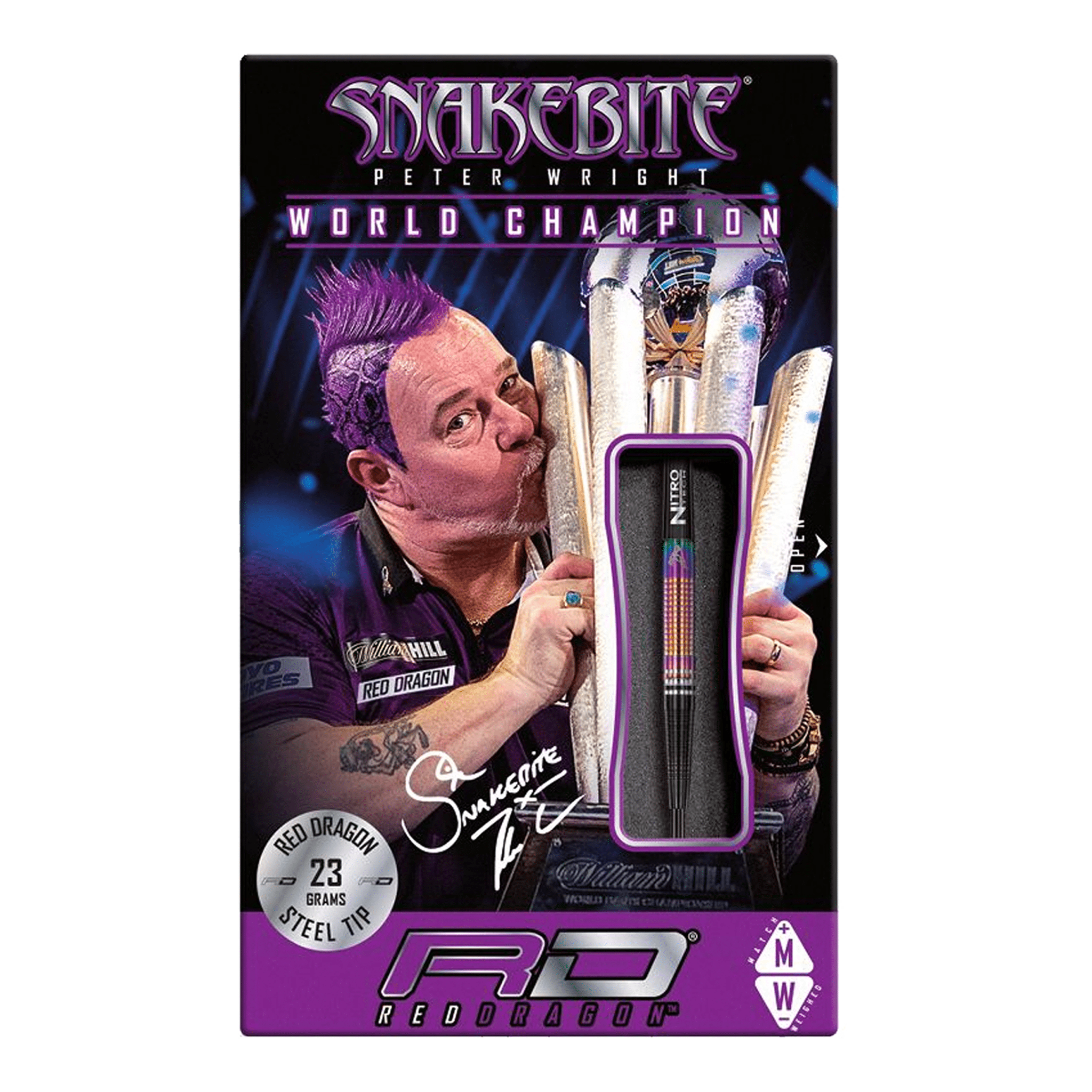 Peter Wright World Champion Tapered Special Edition - 90% Tungsten Steel Tip Darts