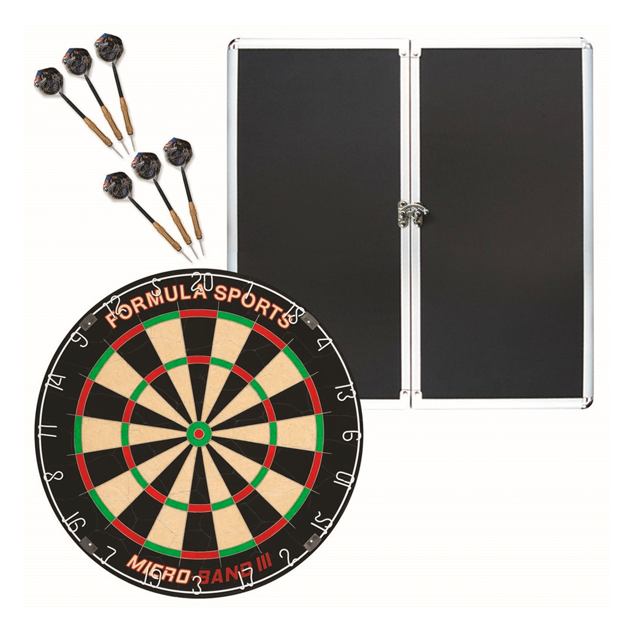 Aluminium Championship Cabinet Set - Complete Darts Set