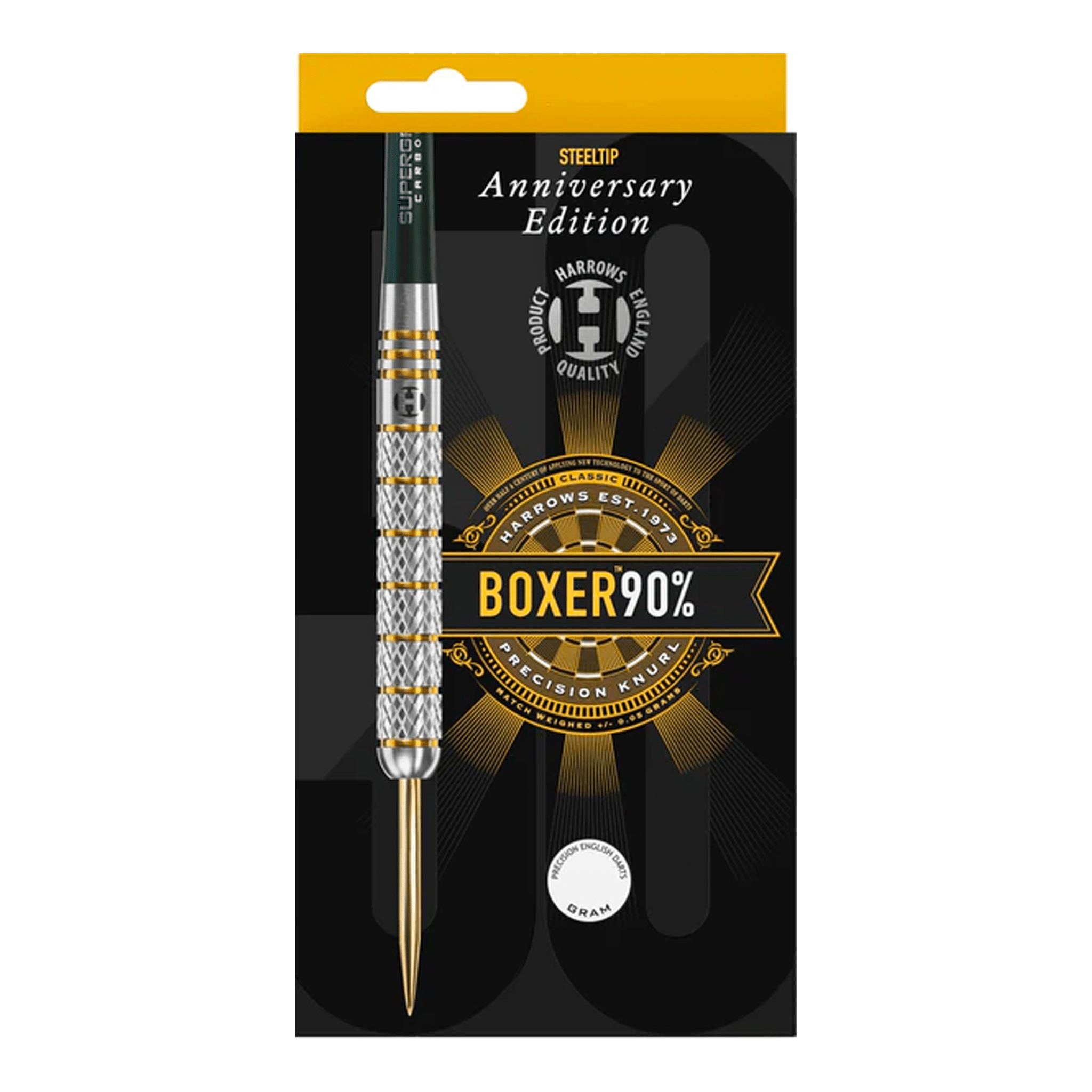 Boxer Parallel Gold Titanium Anniversary Edition - 90% Tungsten Steel Tip Darts
