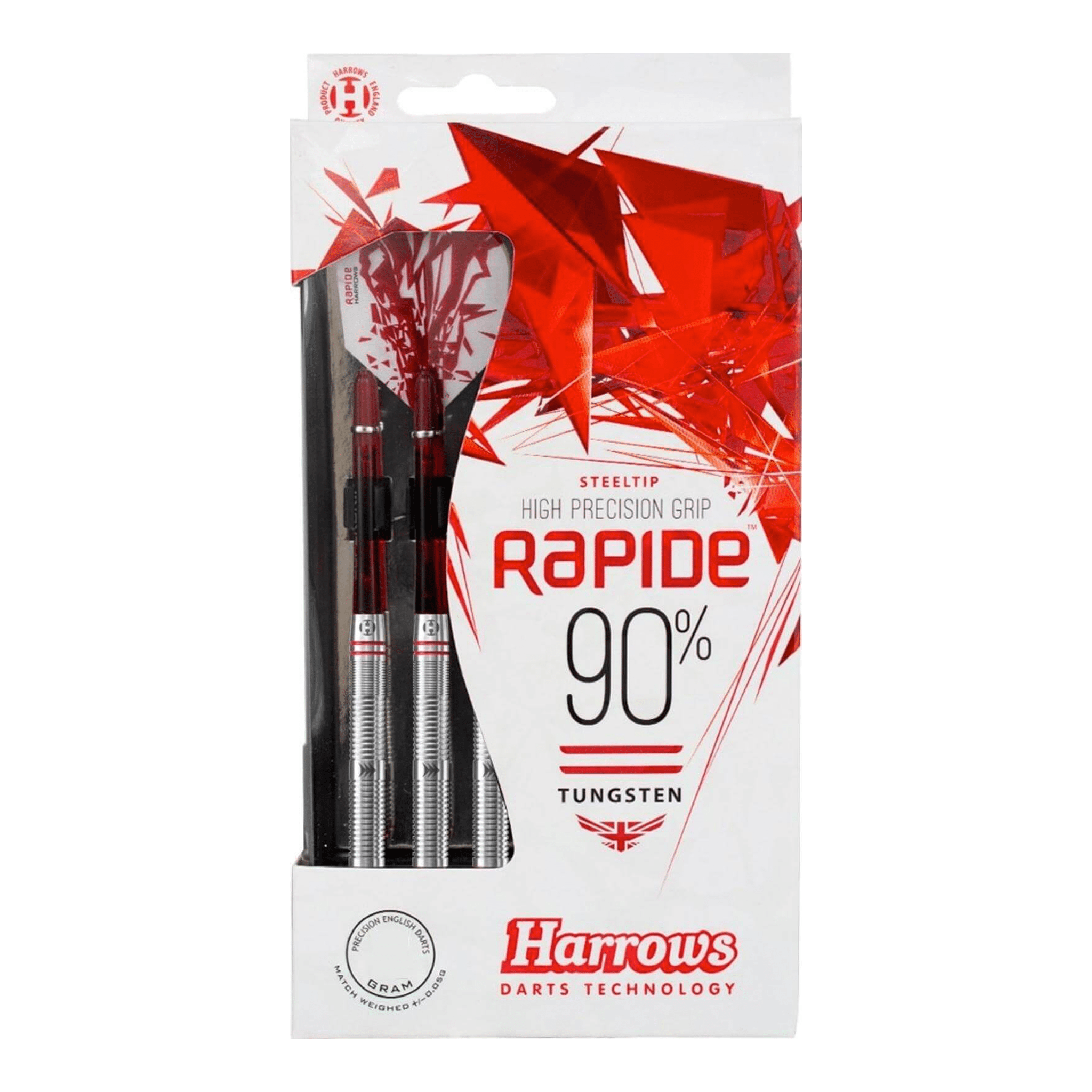 Rapide Ringed Parallel Barrel - 90% Tungsten Steel Tip Darts