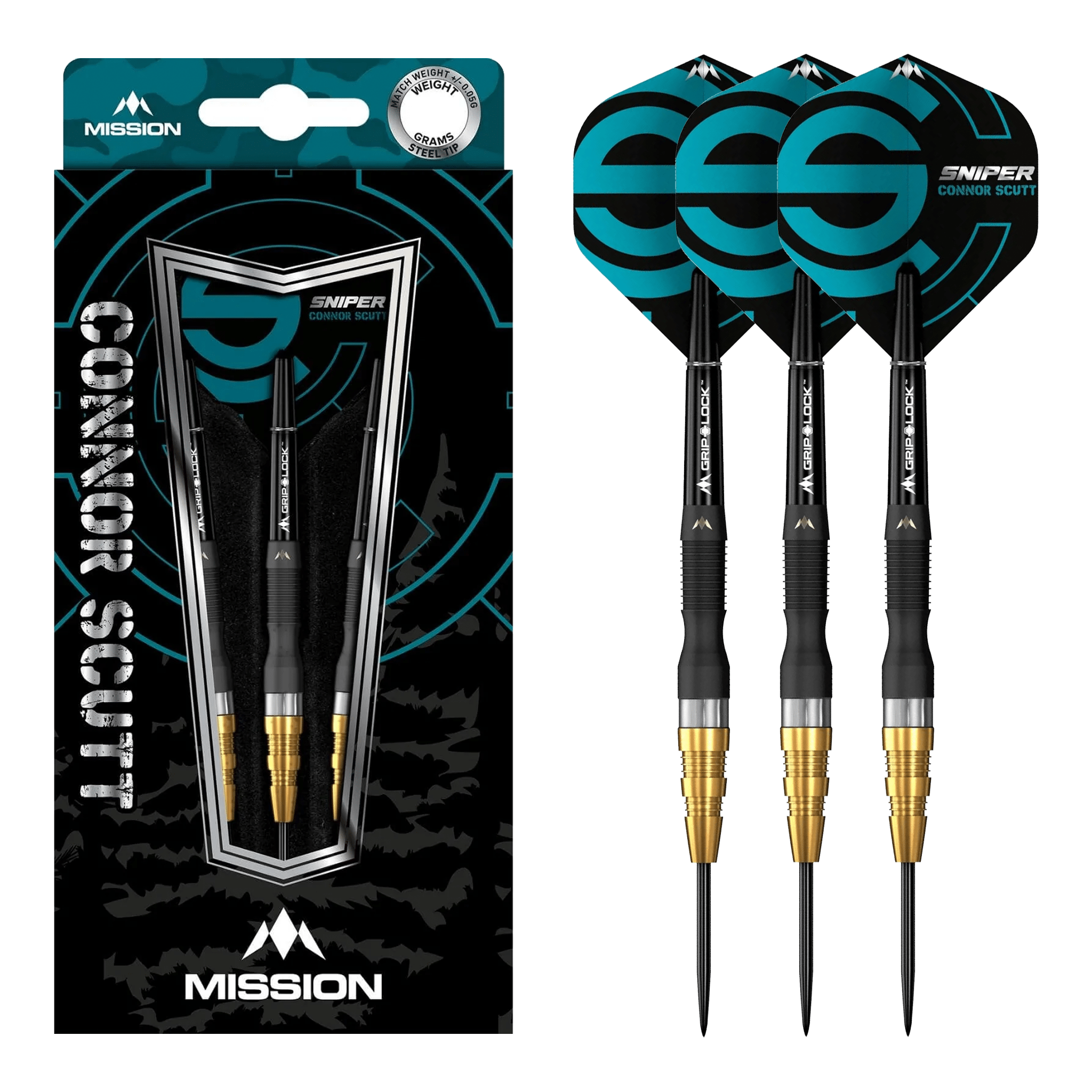 Connor Scutt Sniper - 95% Tungsten Steel Tip Darts