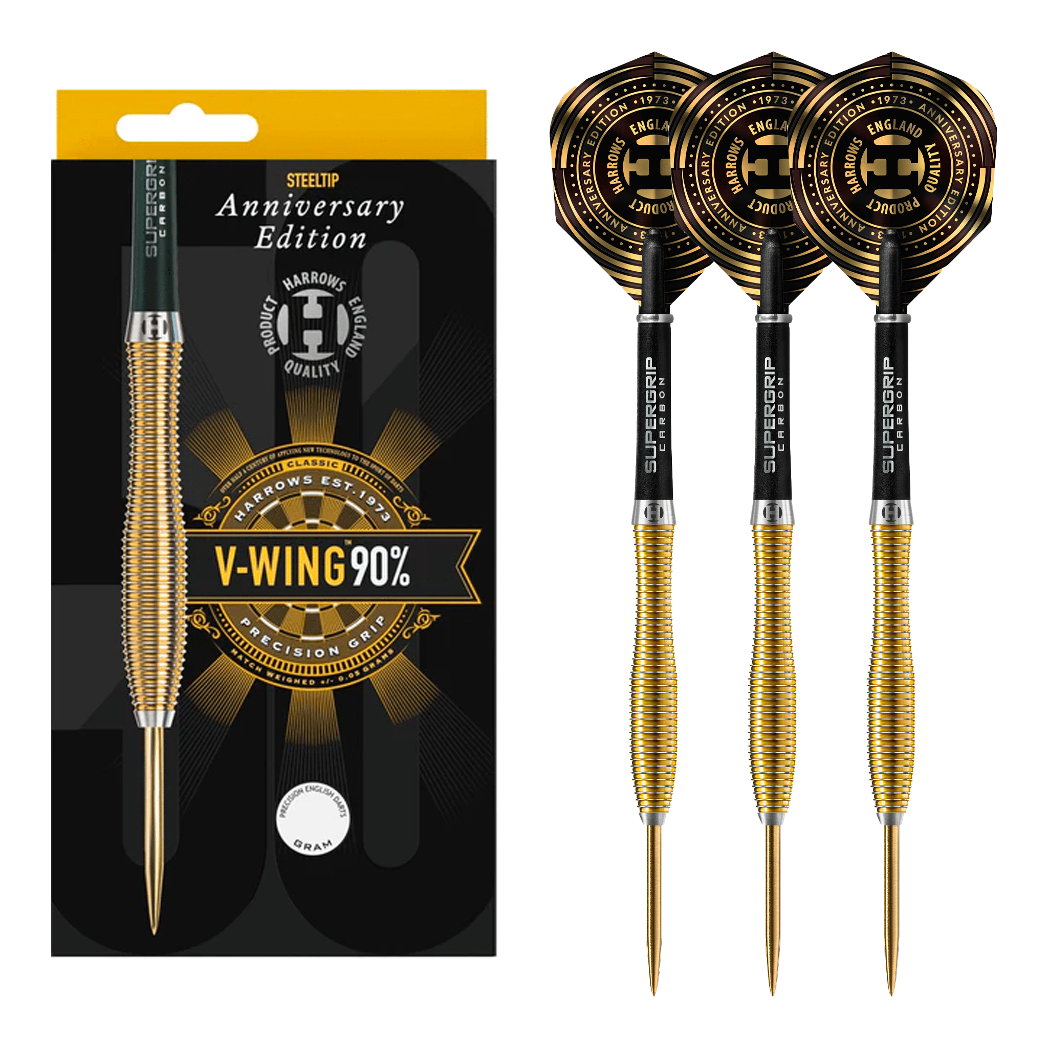 V-Wing Gold Titanium Anniversary Edition - 90% Tungsten Steel Tip Darts