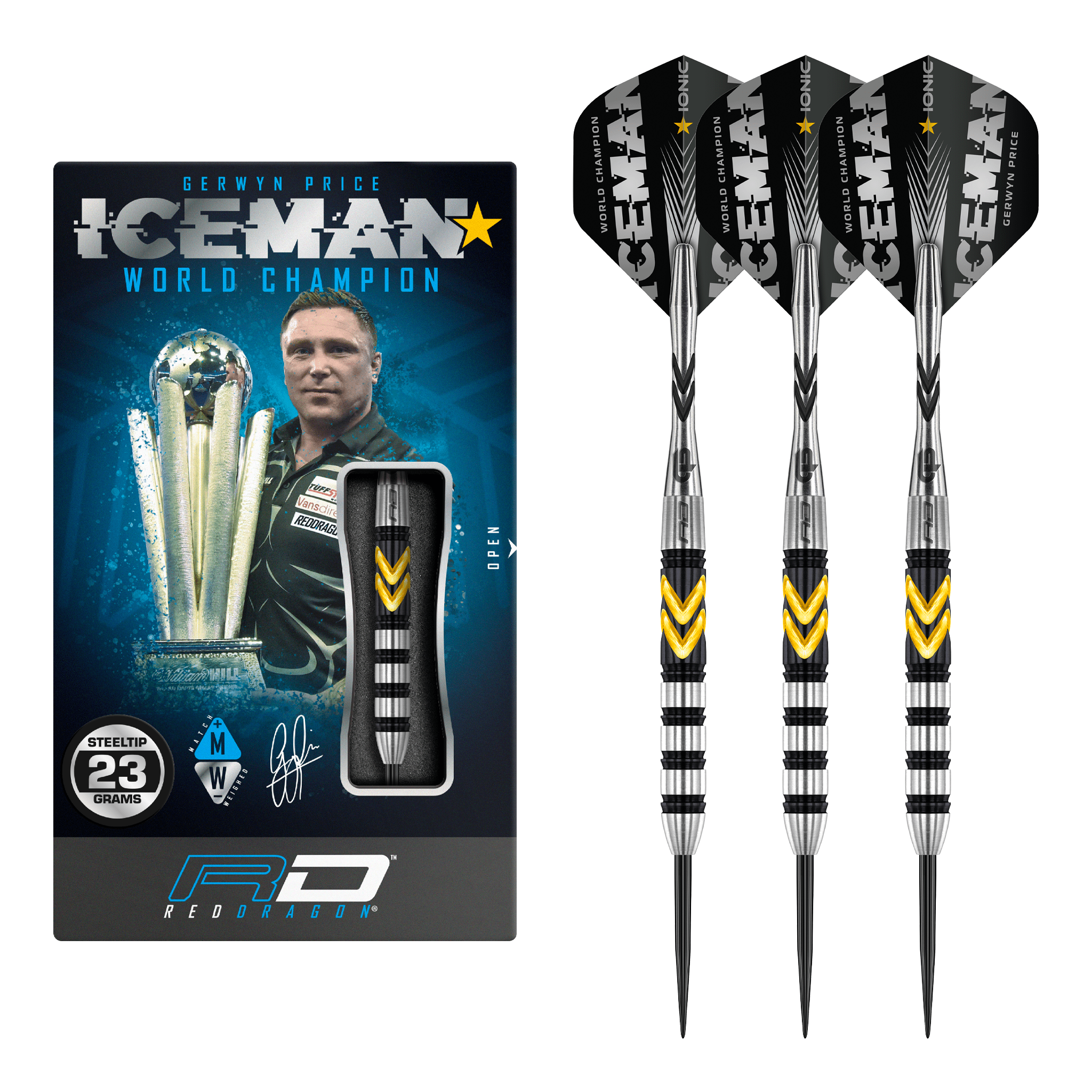 Gerwyn Price Thunder Special Edition - 90% Tungsten Steel Tip Darts