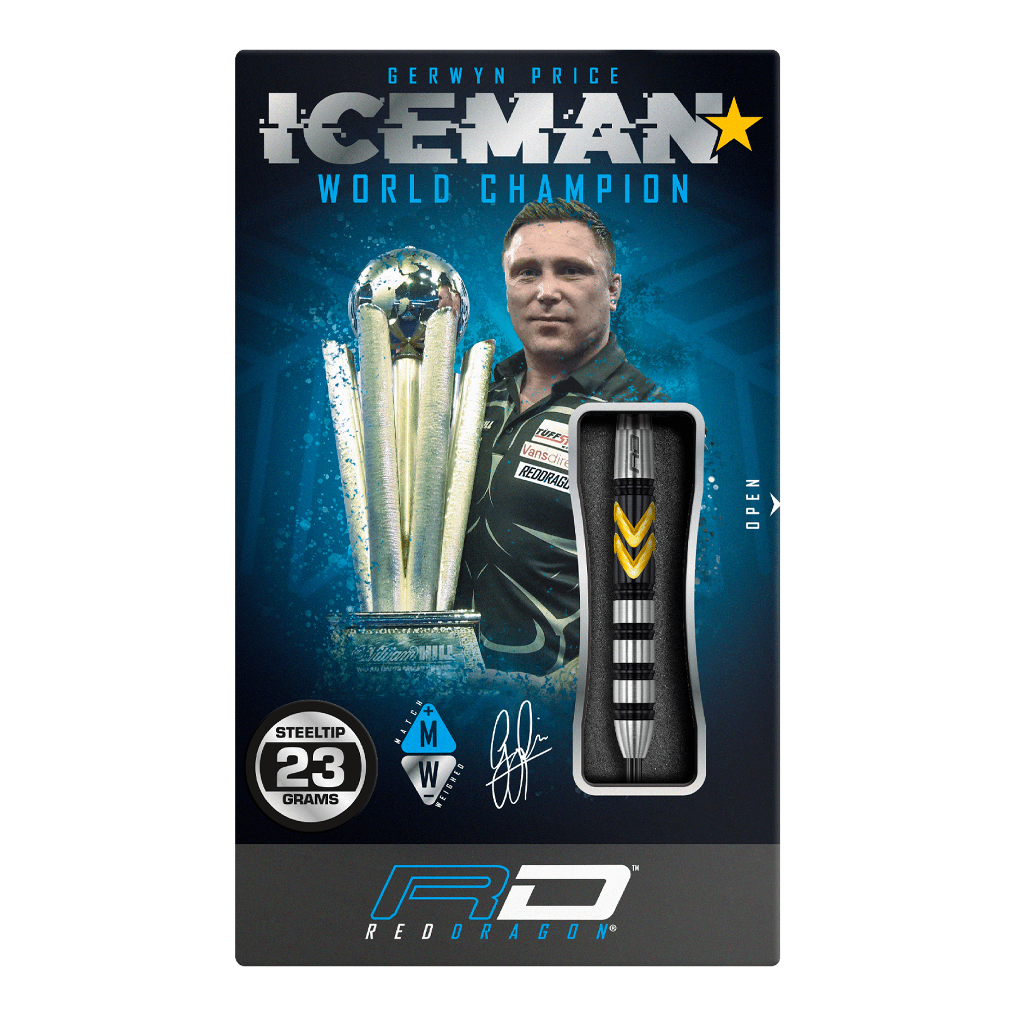 Gerwyn Price Thunder Special Edition - 90% Tungsten Steel Tip Darts