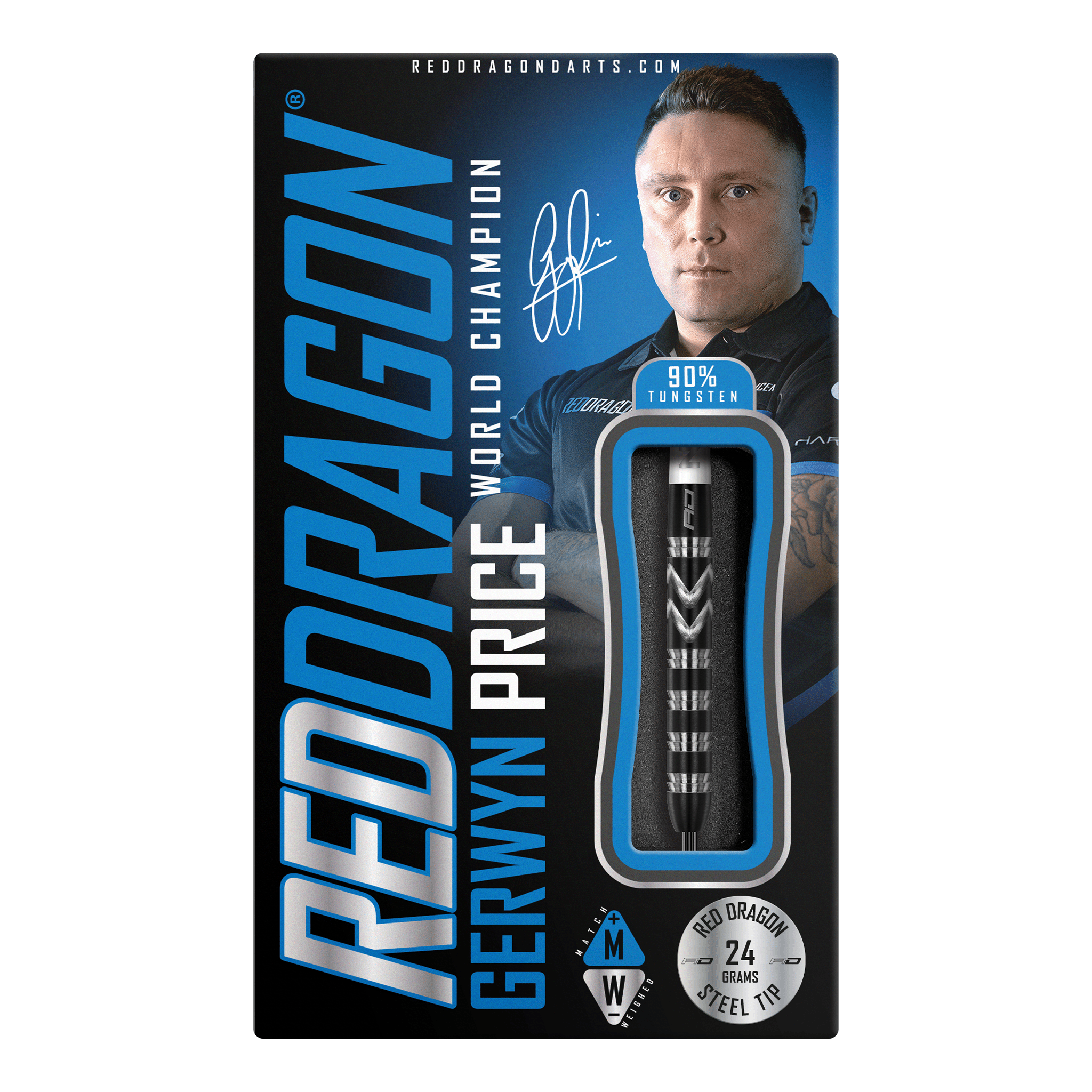 Gerwyn Price World Champion Special Edition - 90% Tungsten Steel Tip Darts