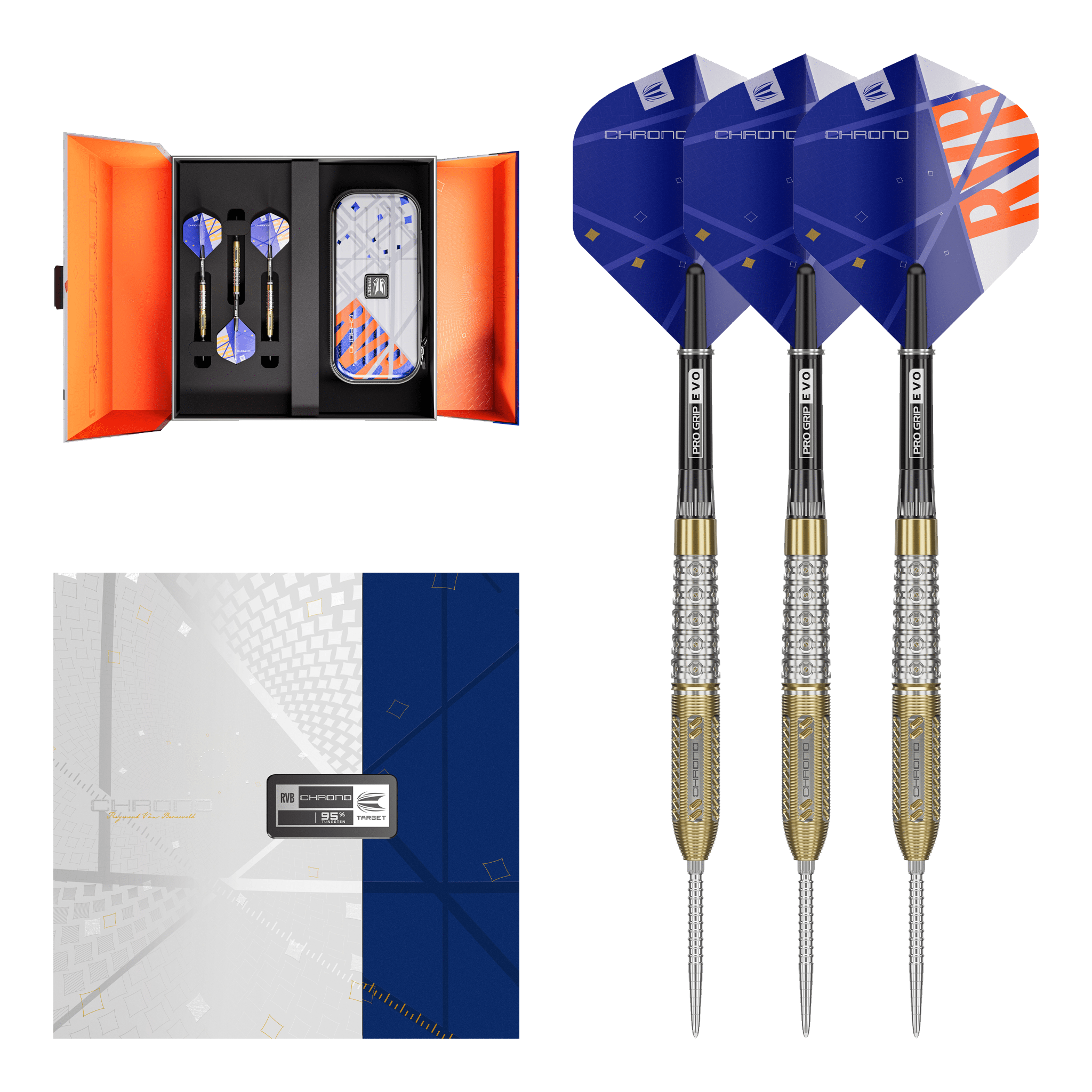 RVB Chrono Swiss Point - 95% Tungsten Steel Tip Darts