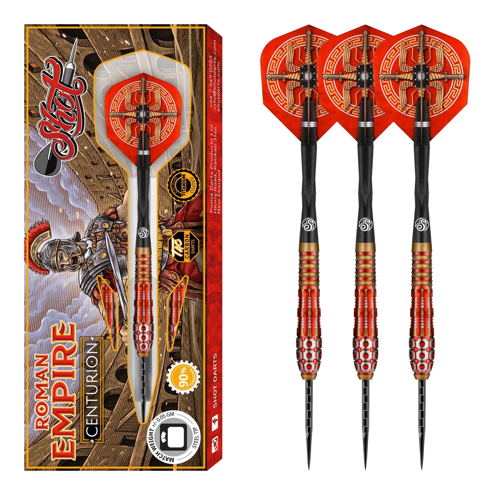Roman Empire Centurion - 90% Tungsten Steel Tip Darts