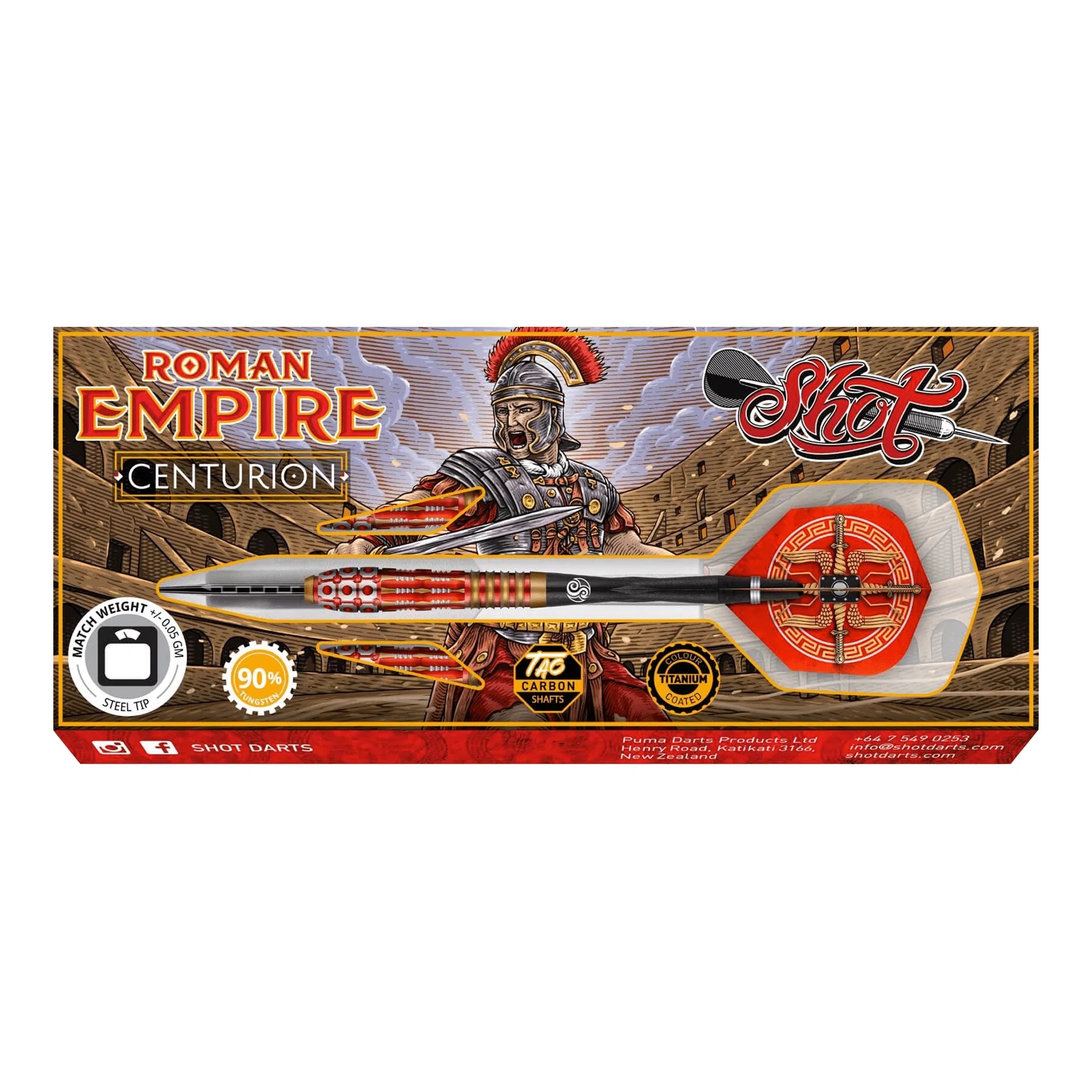Roman Empire Centurion - 90% Tungsten Steel Tip Darts